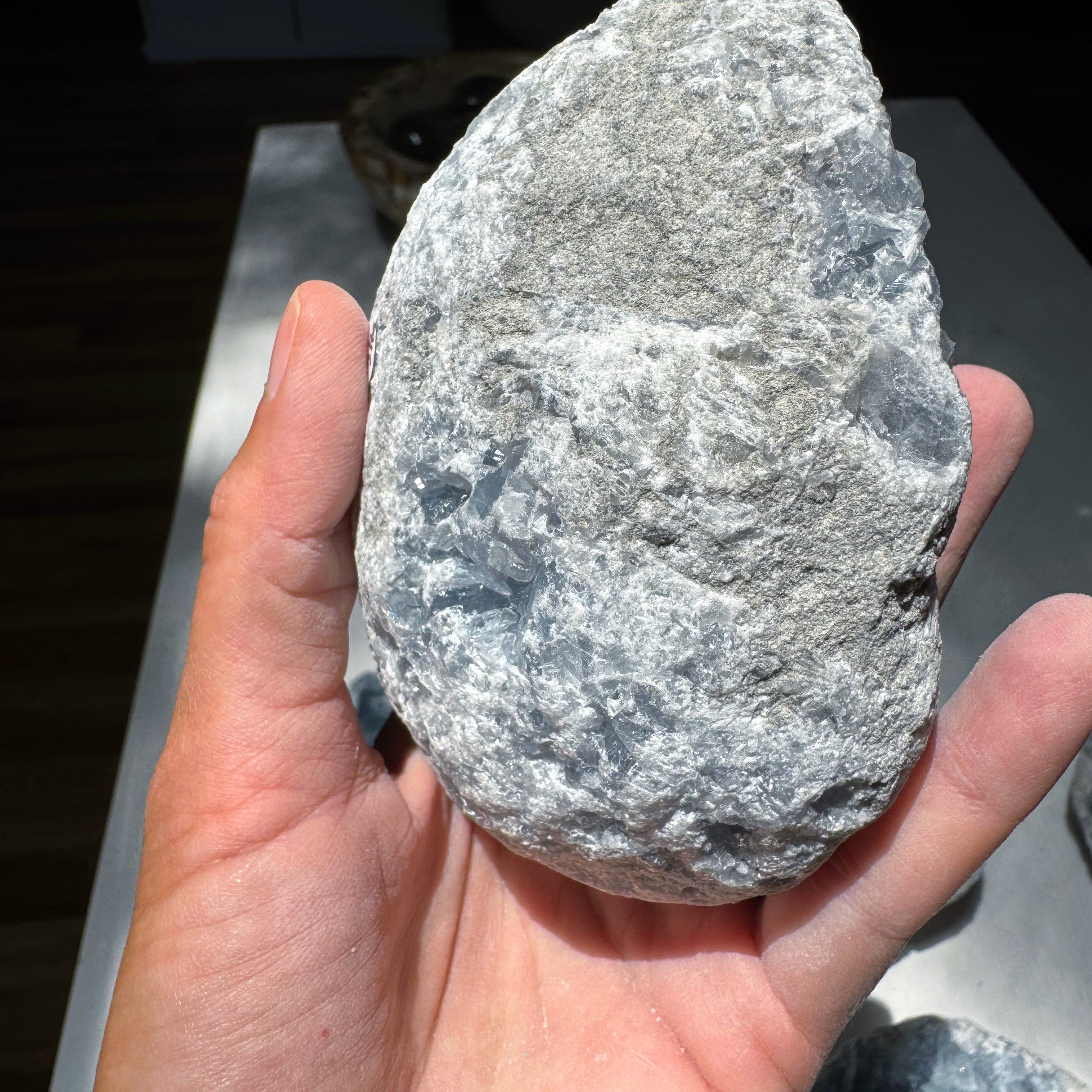 Celestite Cluster Baltic Mermaid