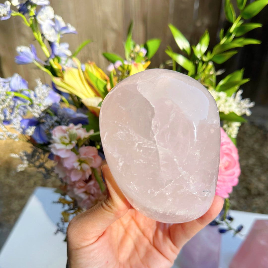 Rose Quartz Freeform - C - Baltic Mermaid