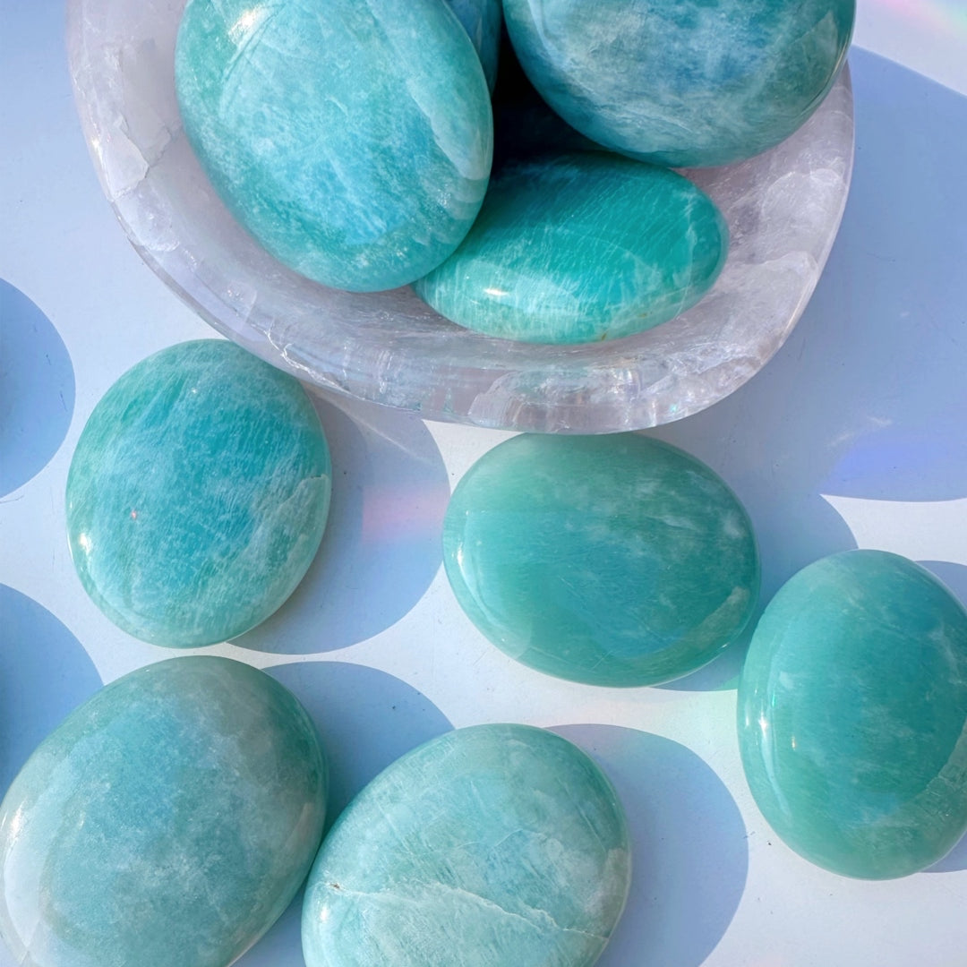 Amazonite Palm Stones - Baltic Mermaid