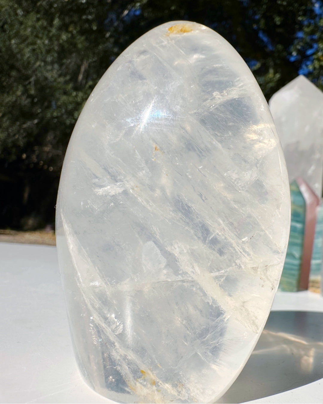 Quartz Freeform w/ Hematoid Inclusions - Baltic Mermaid