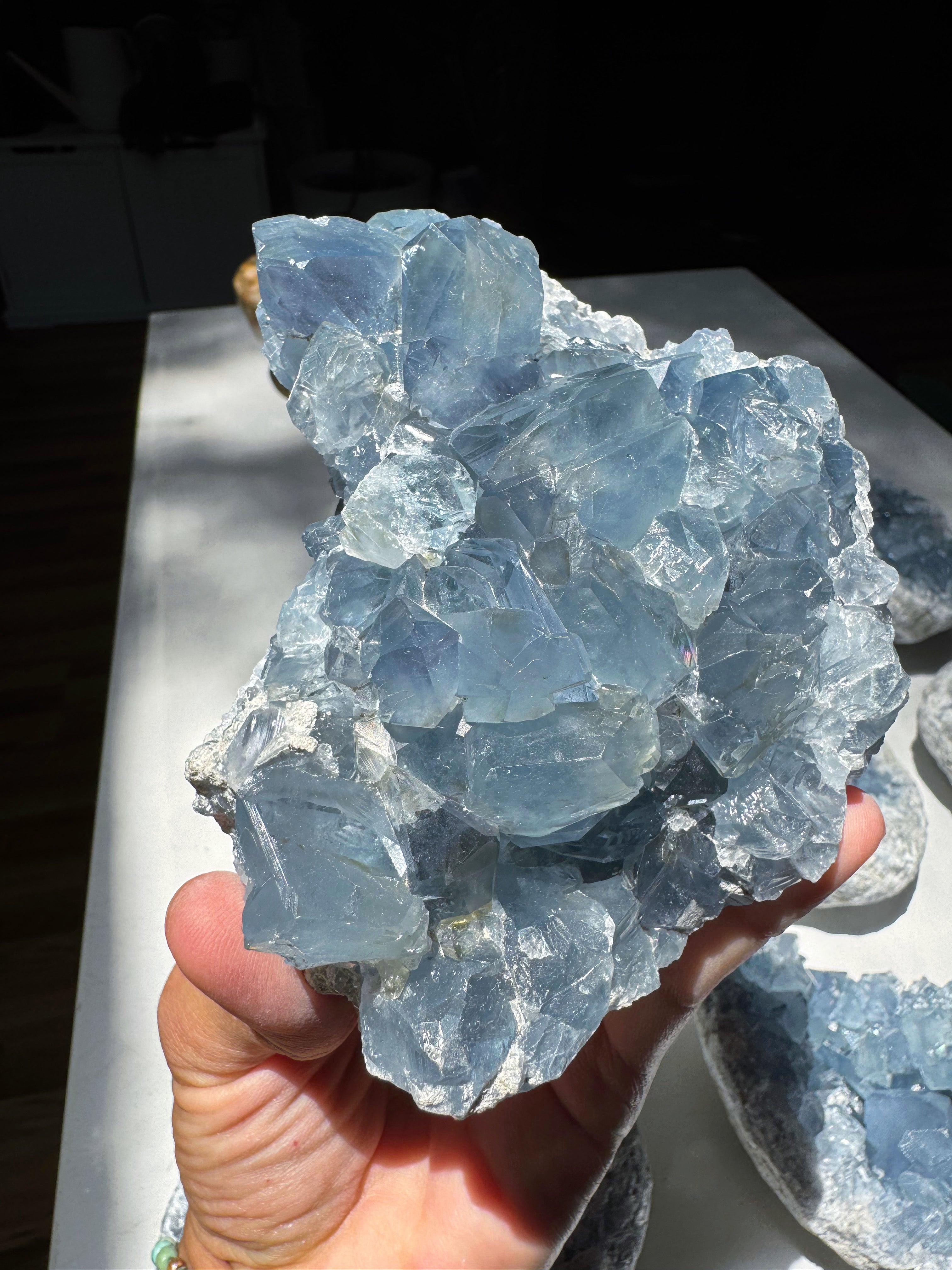 Celestite Cluster Baltic Mermaid