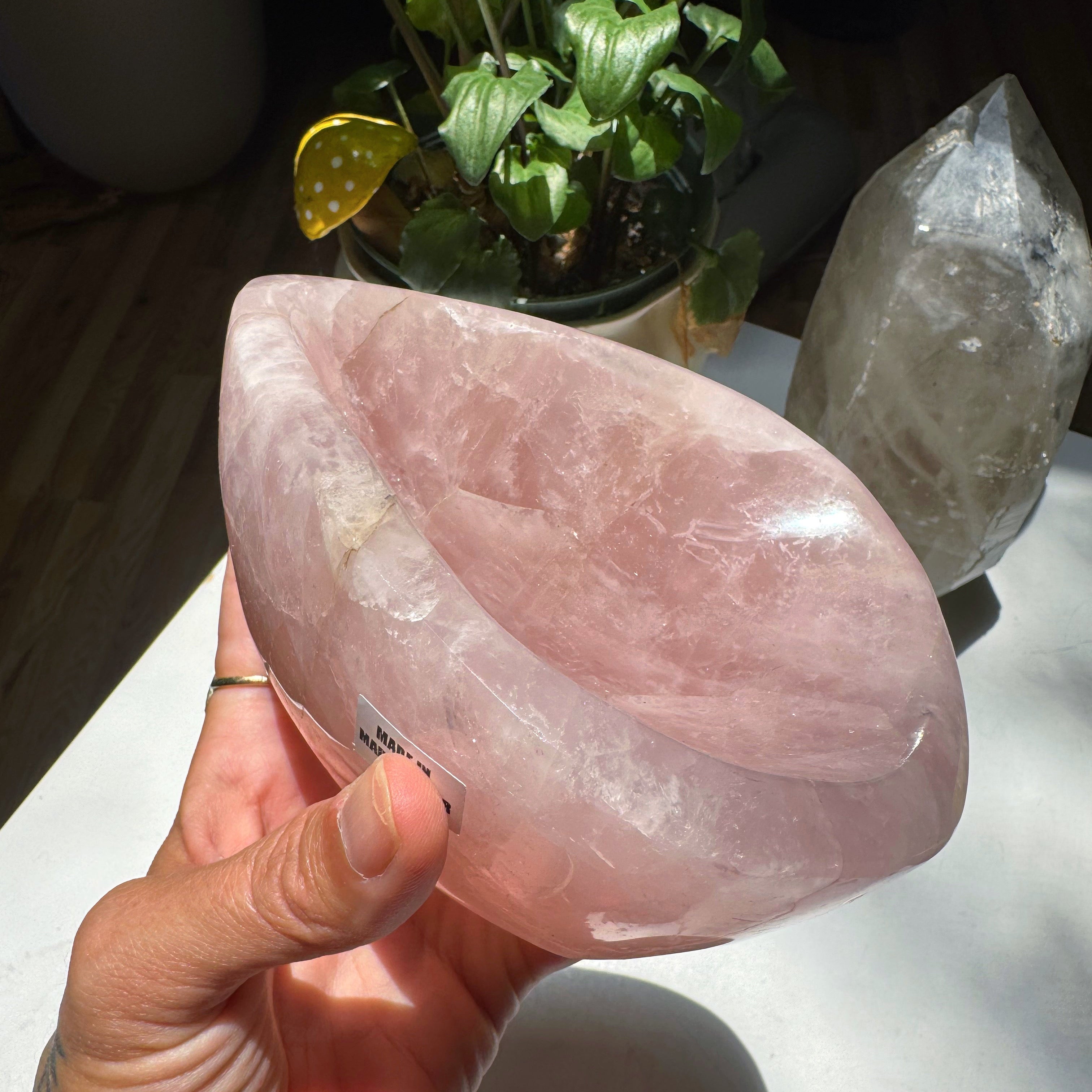 Rose Quartz Bowl Baltic Mermaid
