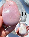 Pink Opal Palm Stones - Baltic Mermaid