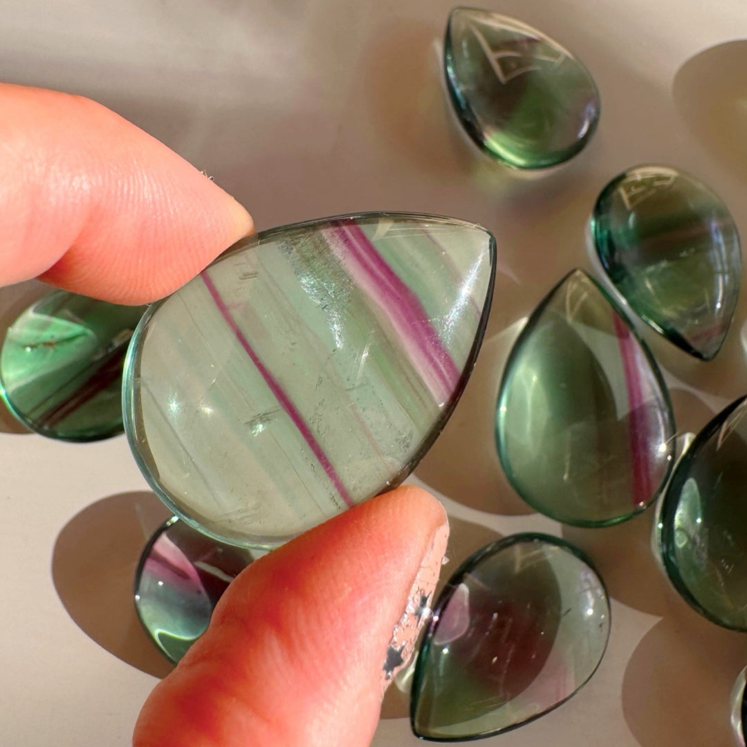Fluorite Teardrop/Pear Shape - Old Stock - AAA - Baltic Mermaid