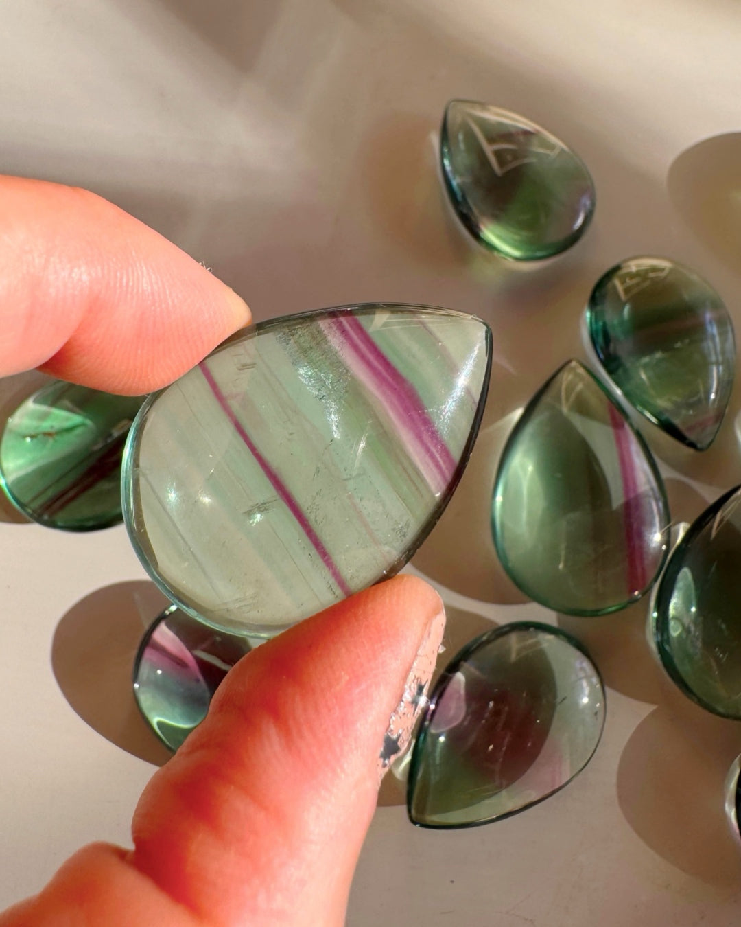 Fluorite Teardrop/Pear Shape - Old Stock - AAA - Baltic Mermaid