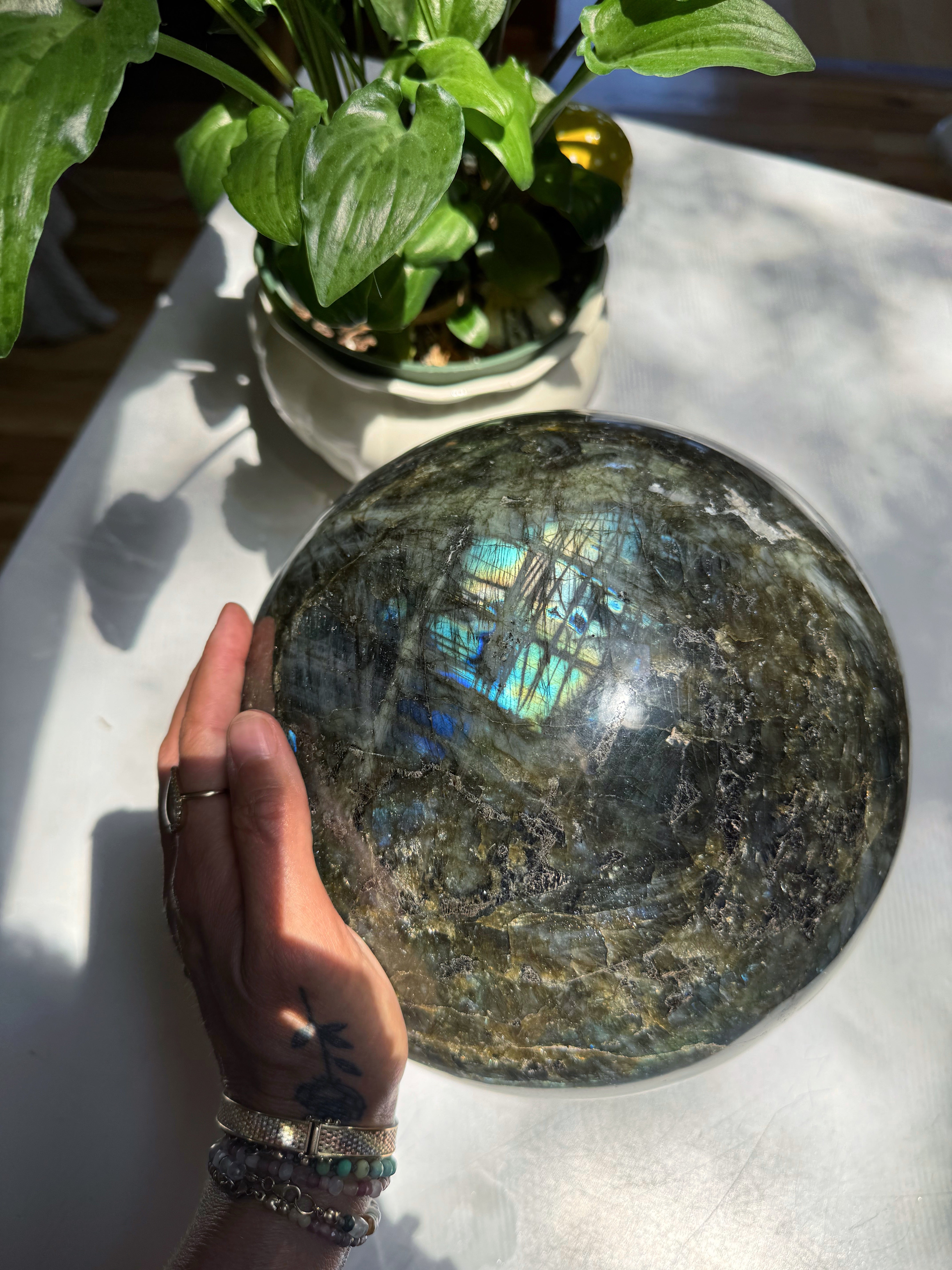 Large Labradorite Sphere from Madagascar Baltic Mermaid