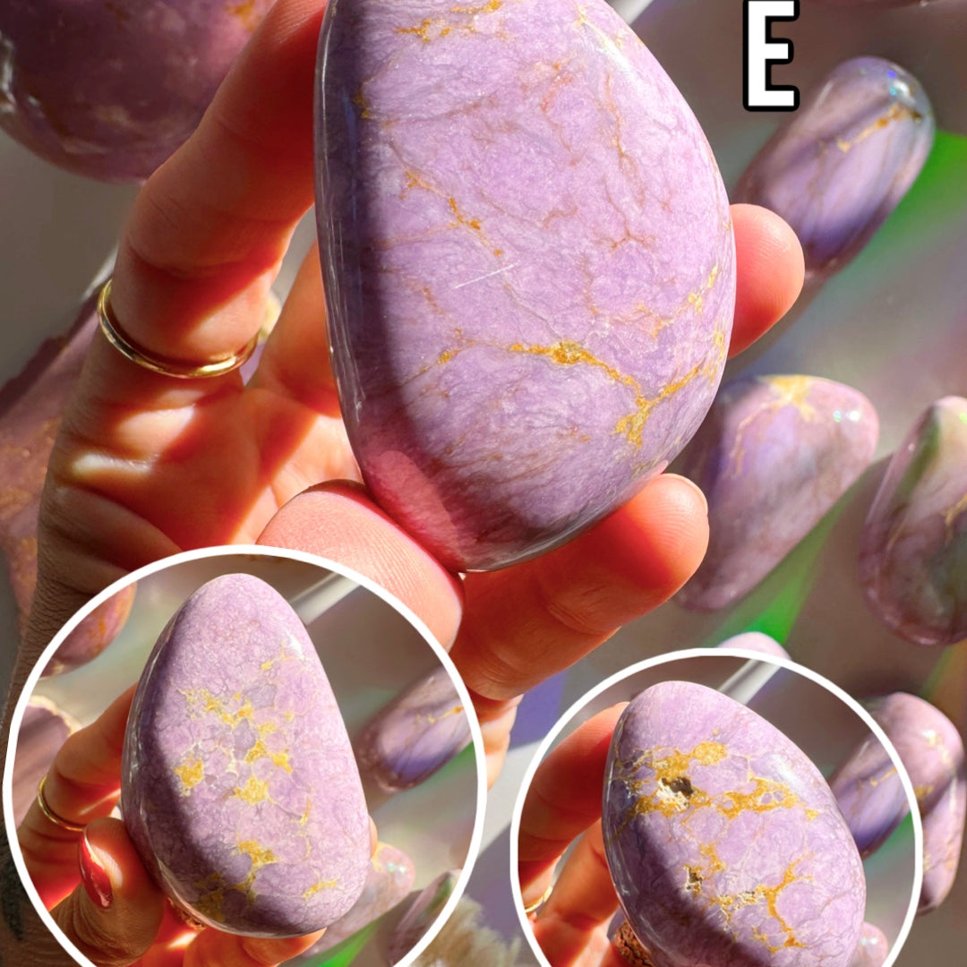 Phosphosiderite Palm Stones - AAA - Baltic Mermaid