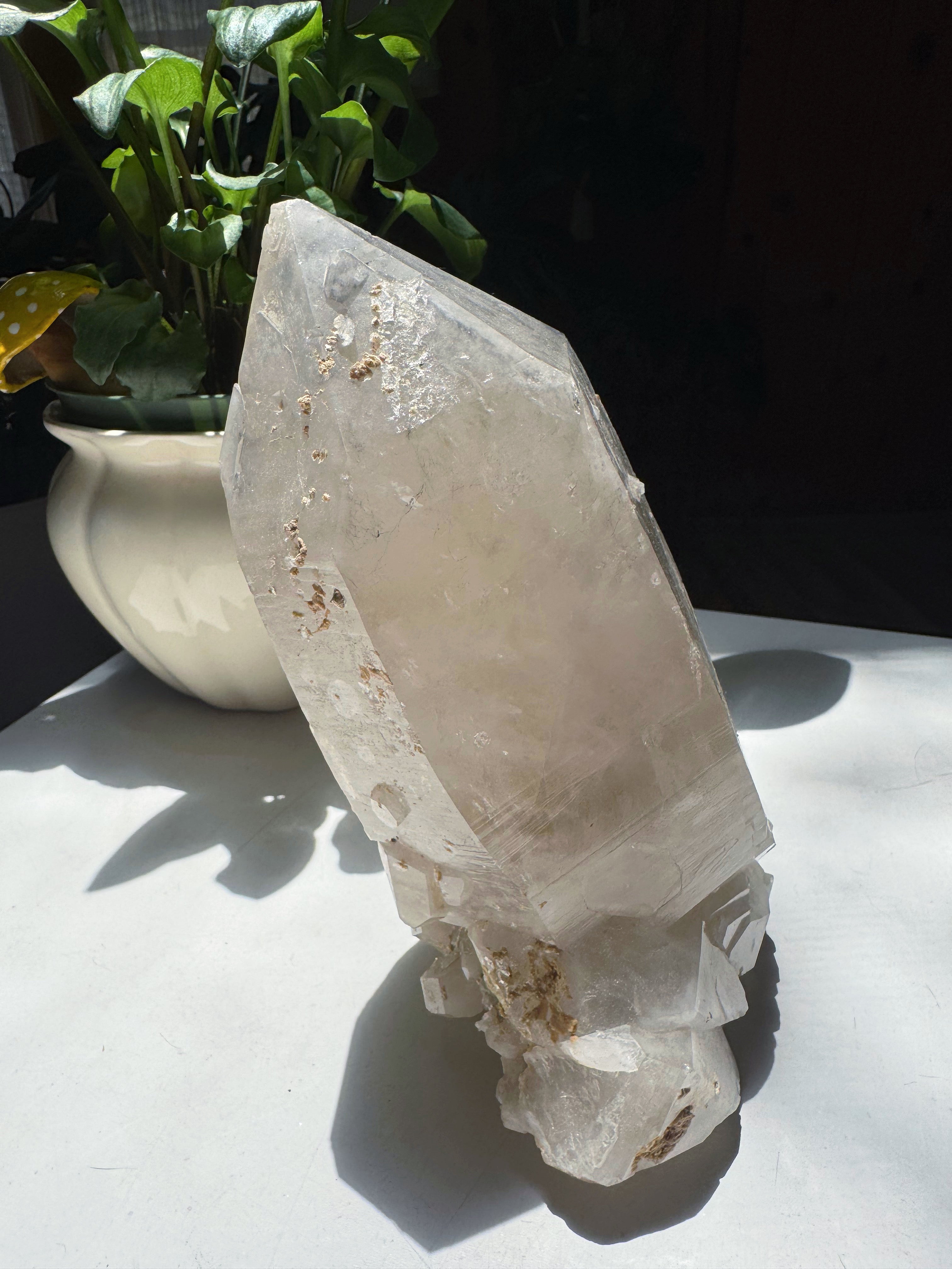 Large Double Terminated Quartz Point w/ Inclusions from Brazil Baltic Mermaid