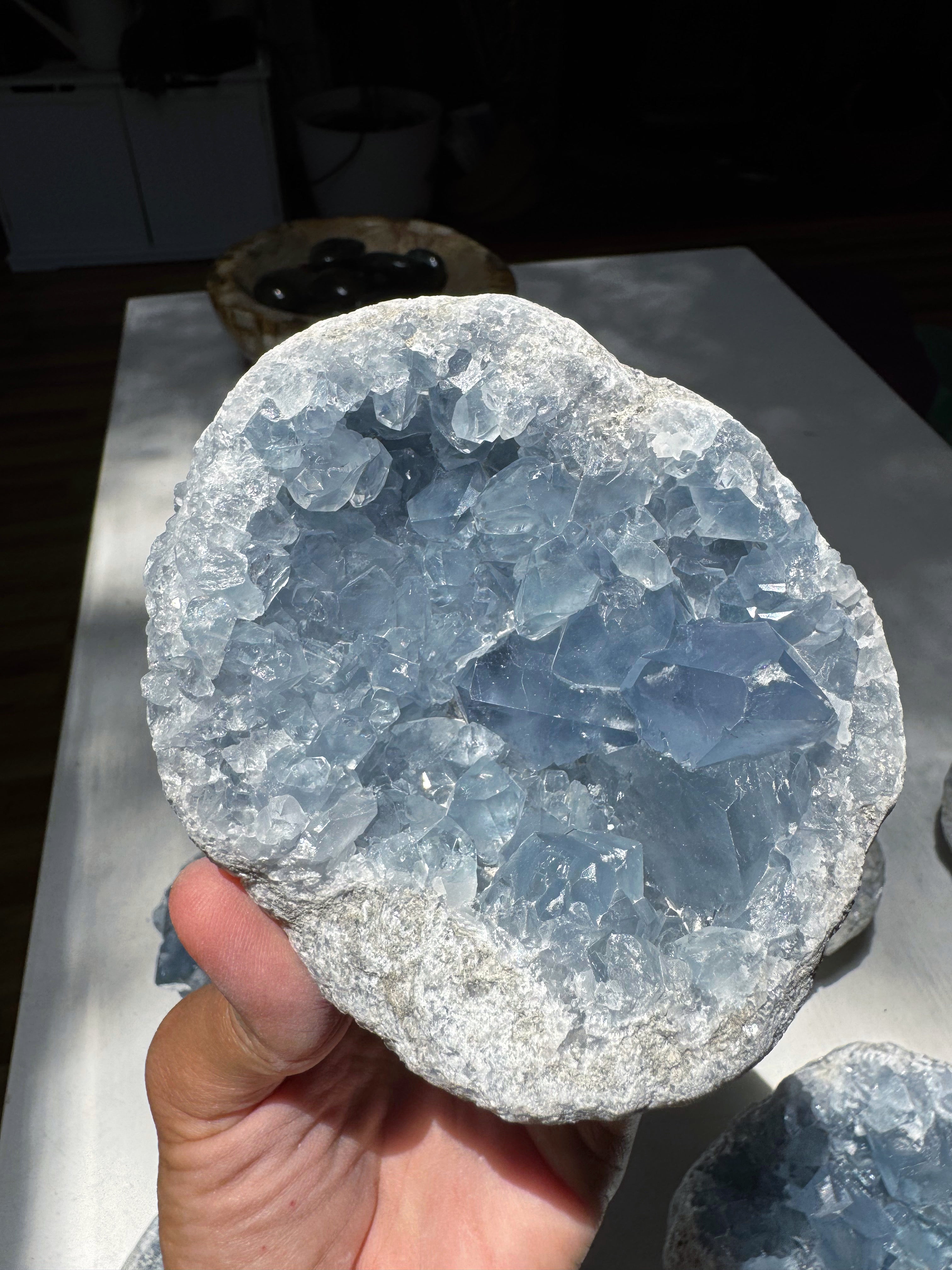 Celestite Cluster Baltic Mermaid