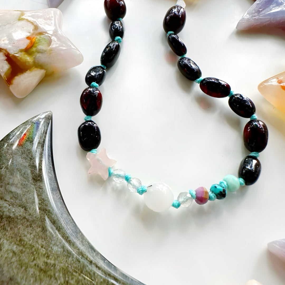 “Wish” Baltic Amber & Gemstone Bracelet - Baltic Mermaid