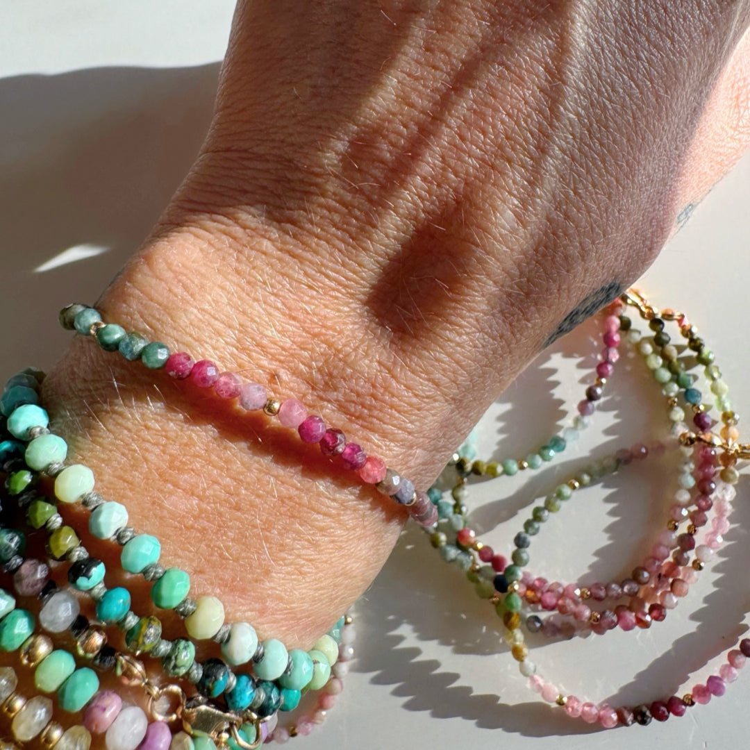 “Little Sweetie” - Multi Tourmaline Candy Bracelet - Baltic Mermaid