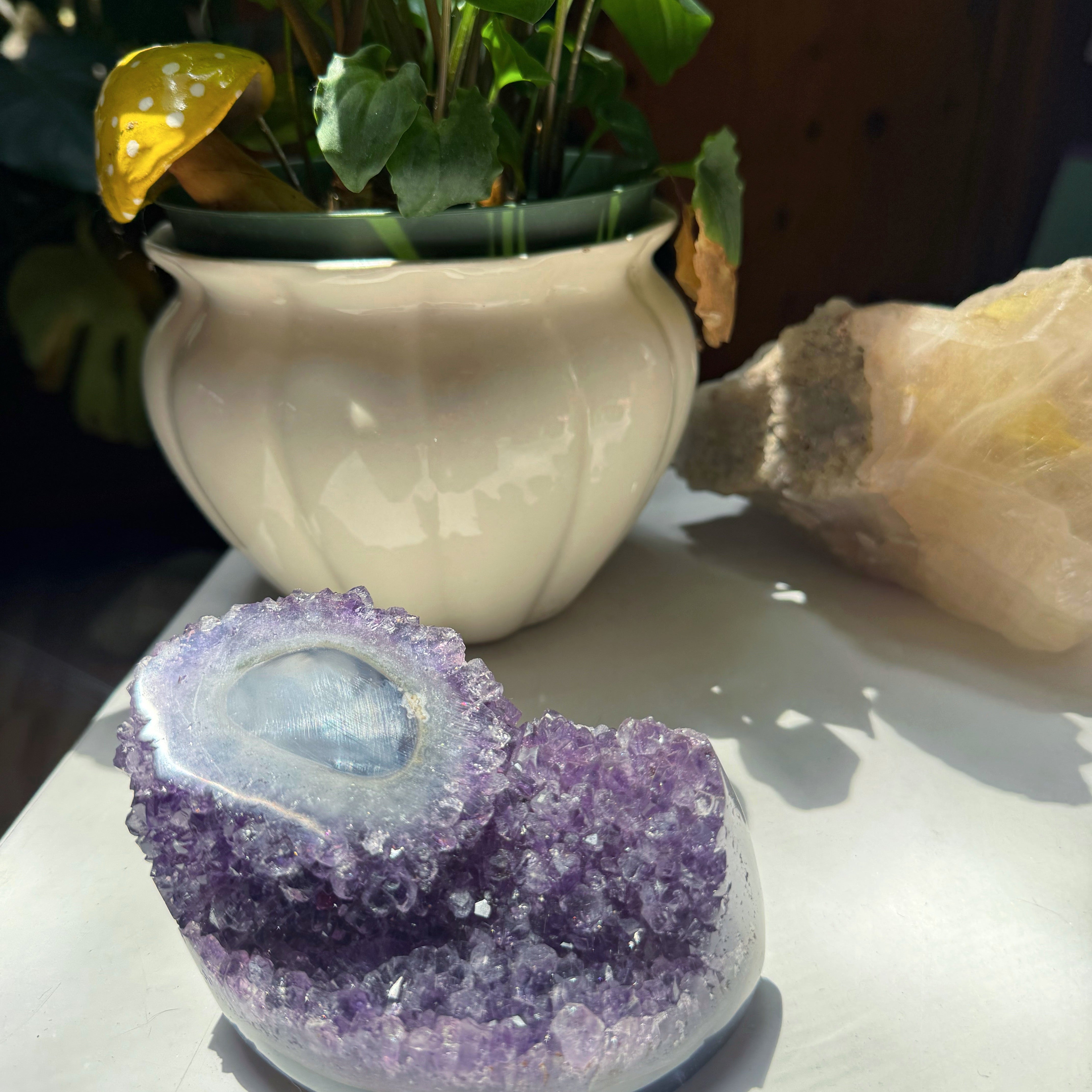 Amethyst Stalactite Eye Cluster from Uruguay Baltic Mermaid