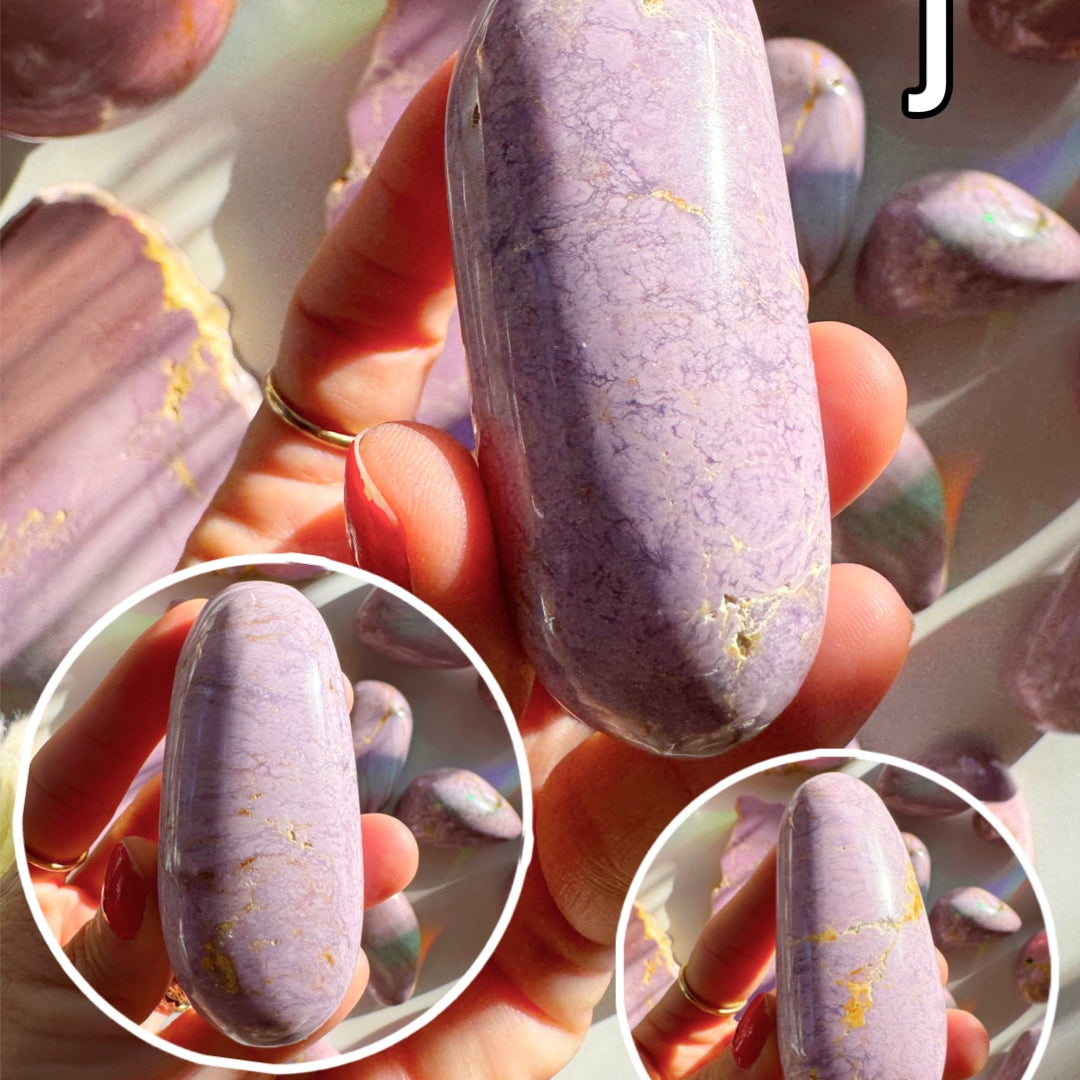 Phosphosiderite Palm Stones - AAA - Baltic Mermaid