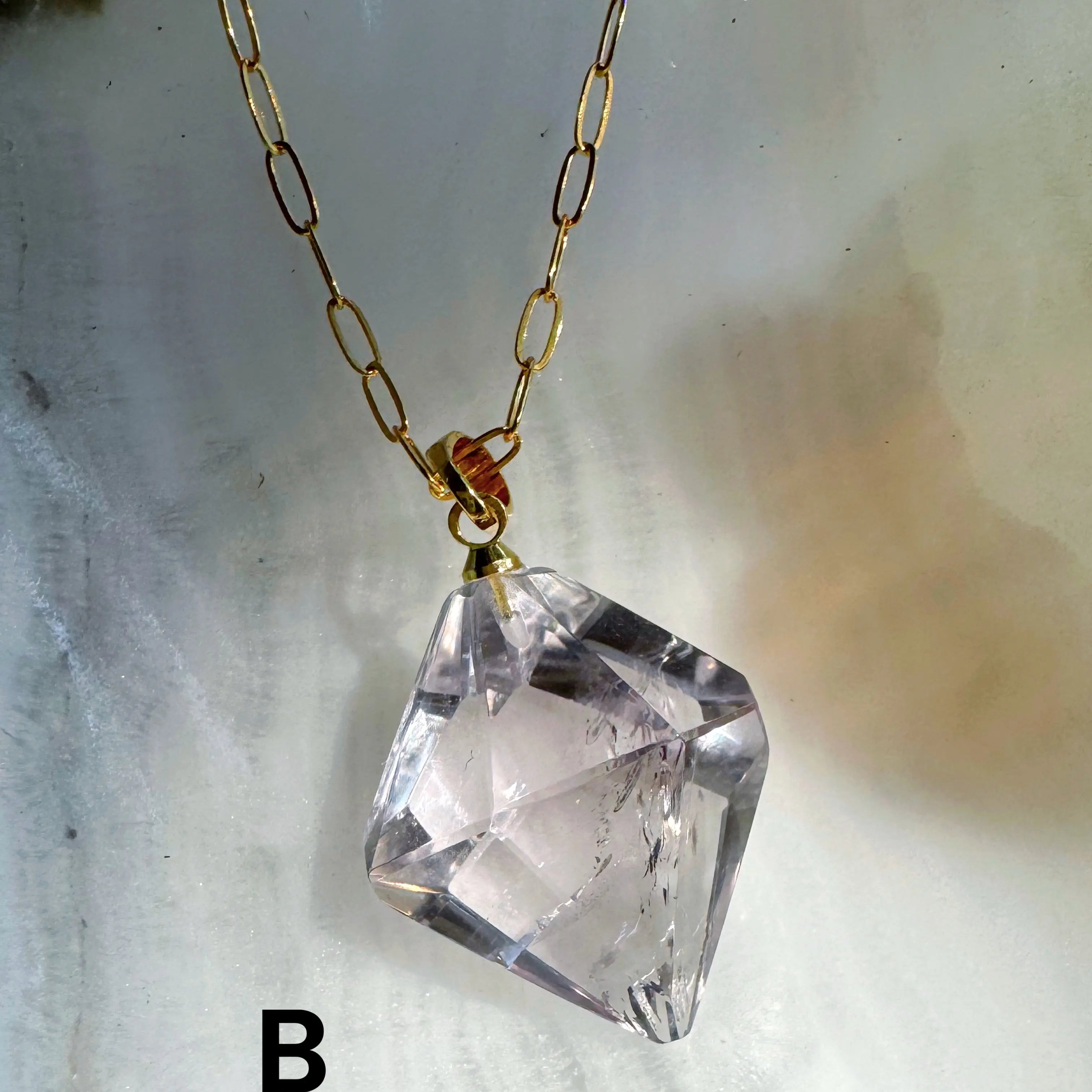 AAA Rose de France Amethyst Pendant 14k Gold Filled Necklace Baltic Mermaid