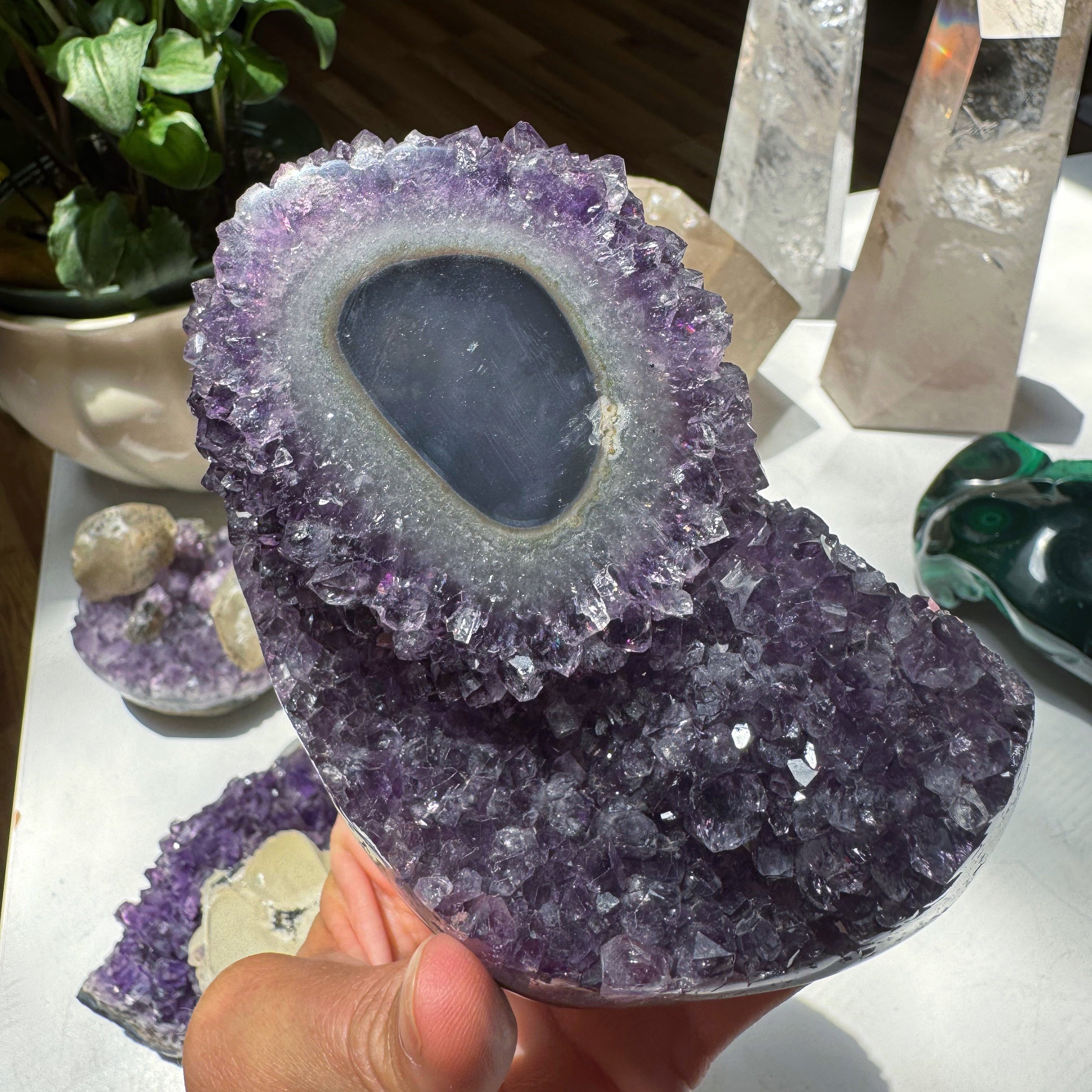 Amethyst Stalactite Eye Cluster from Uruguay Baltic Mermaid