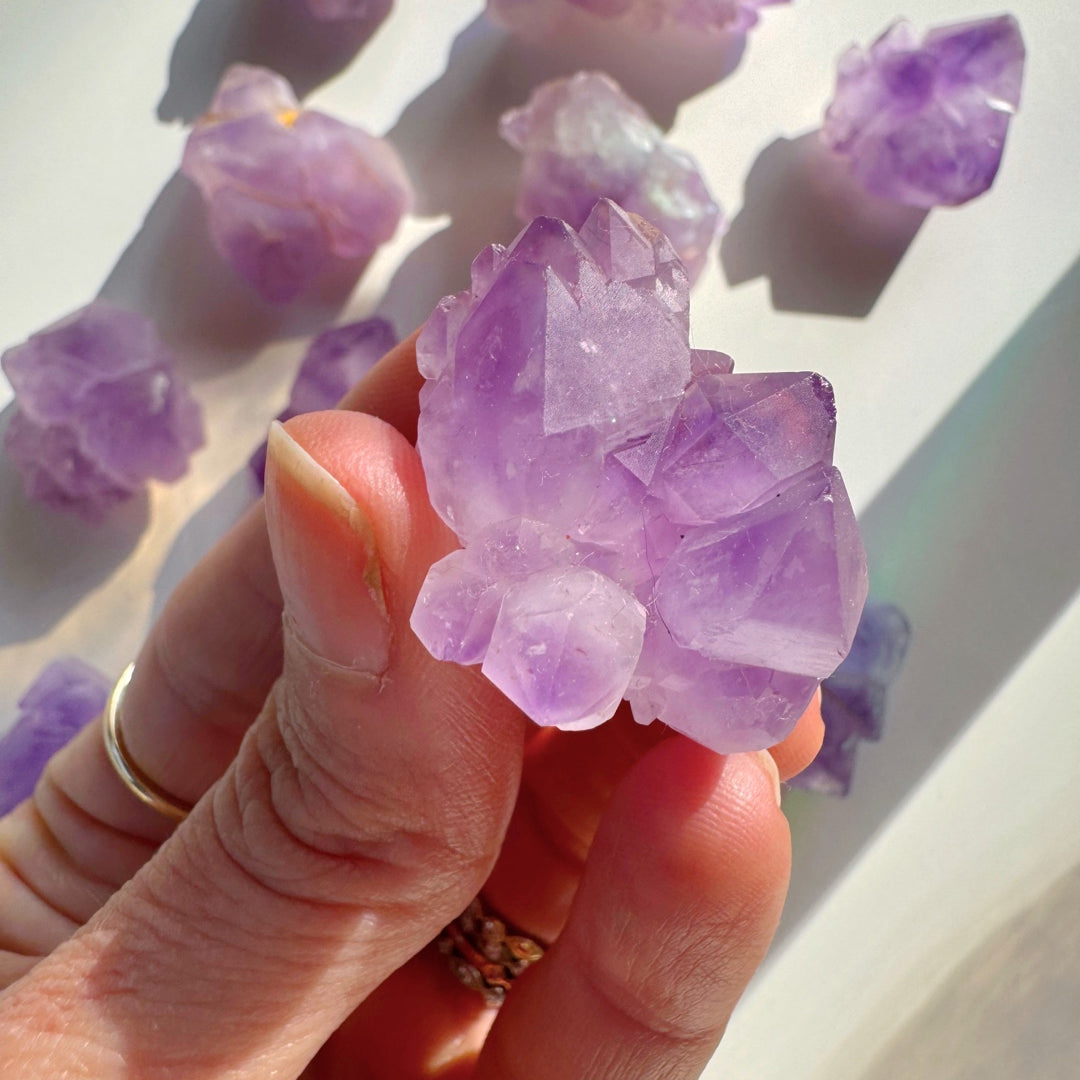 Tibetan Elestial Amethyst Cluster - Baltic Mermaid