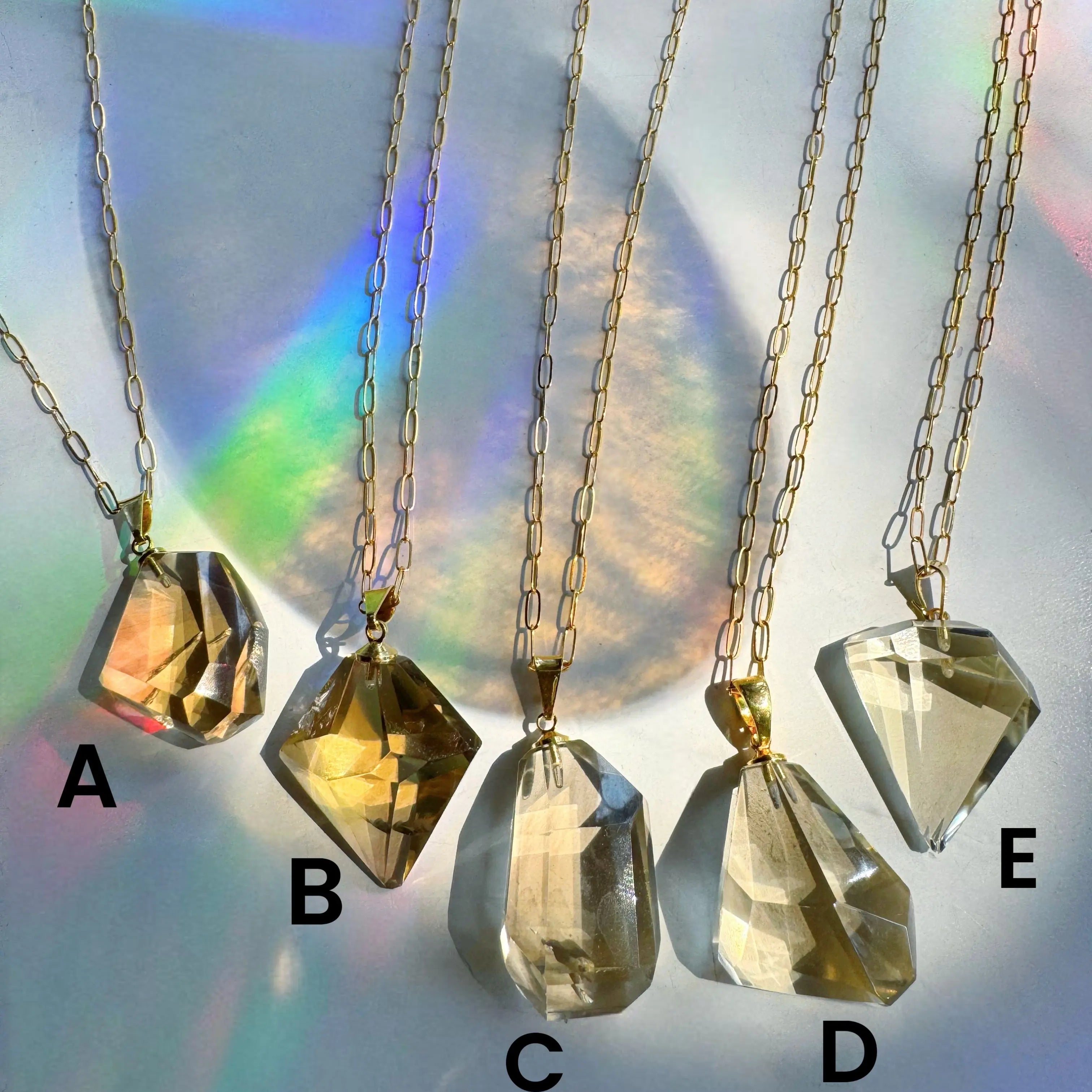 AAA Citrine Pendant 14k Gold Filled Necklace Baltic Mermaid