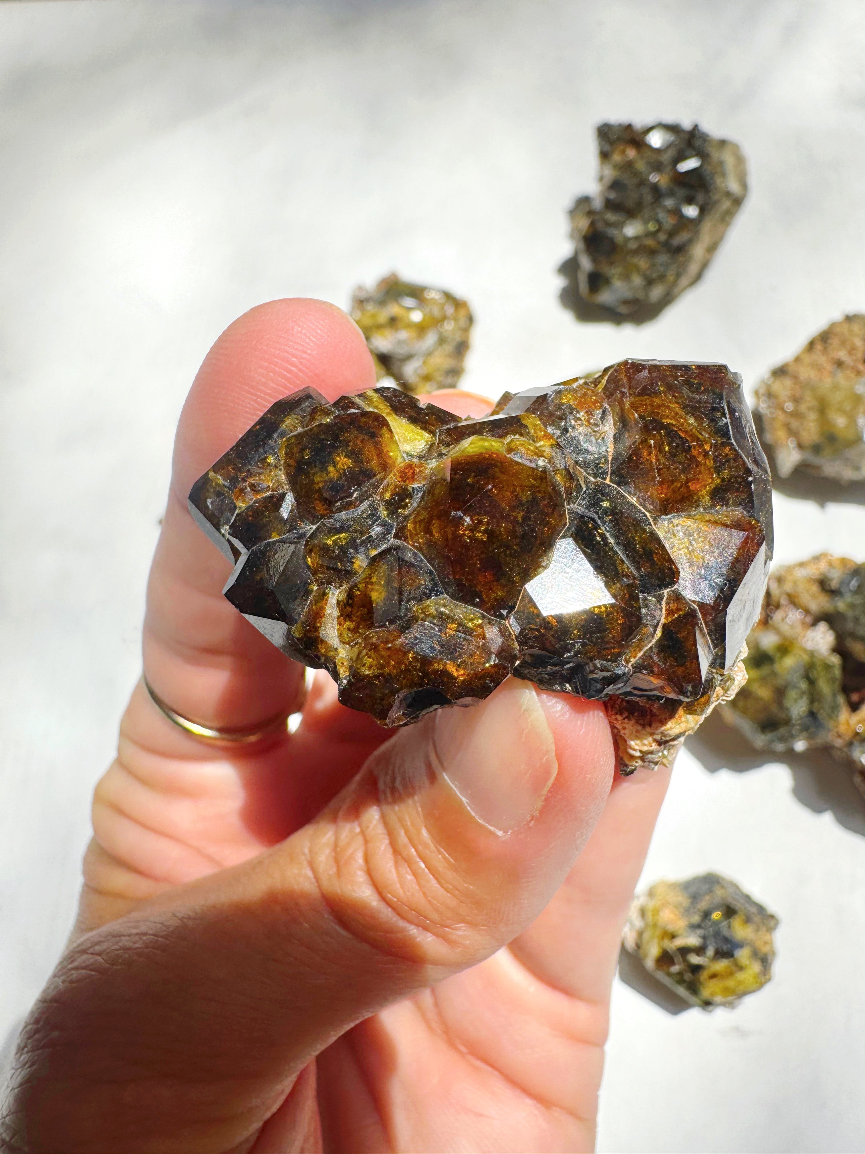 Rare Mali Green Grossular Andradite Garnet Epimorph w/ Clinochlore AAA Quality Baltic Mermaid