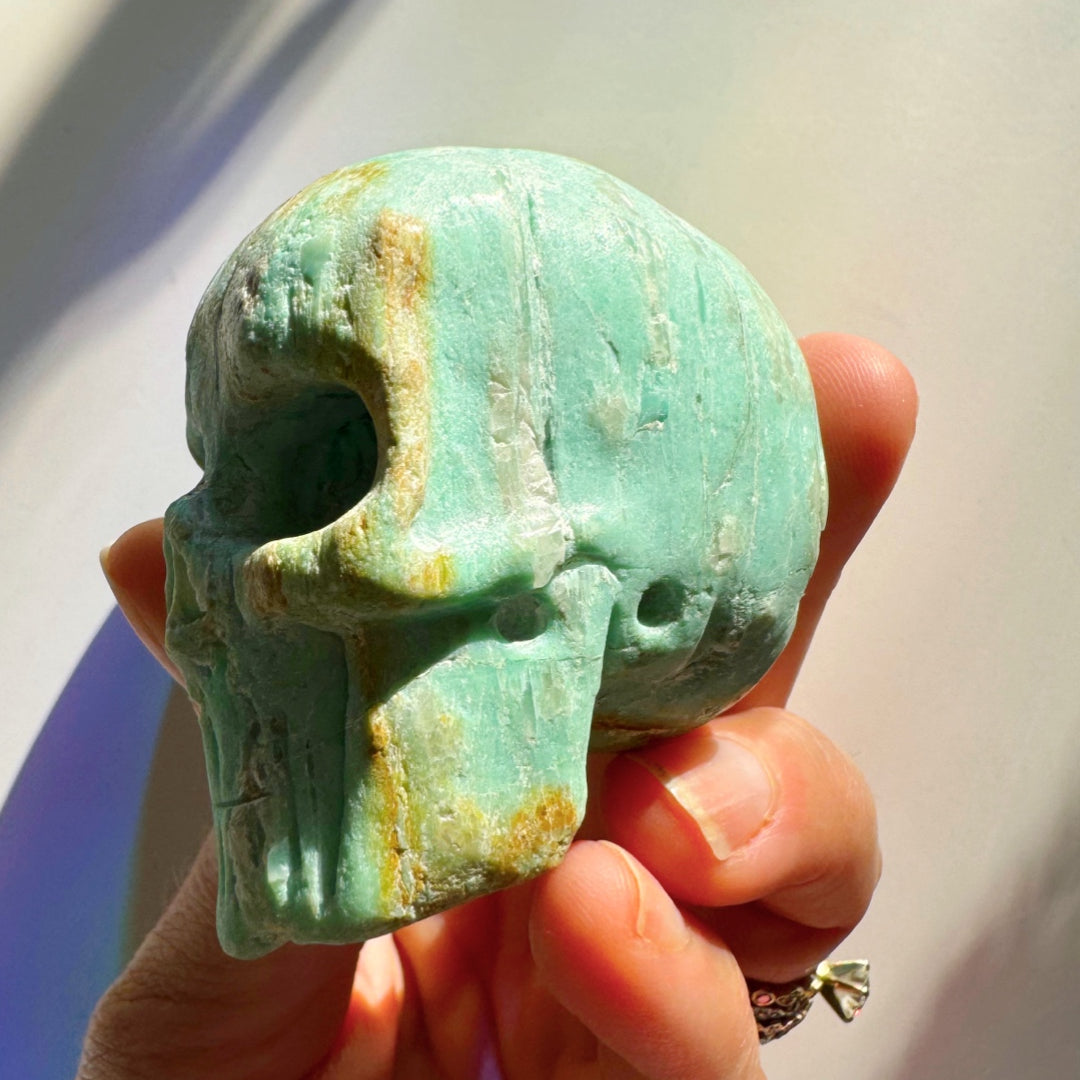 Peruvian Blue Opal Skull - Baltic Mermaid