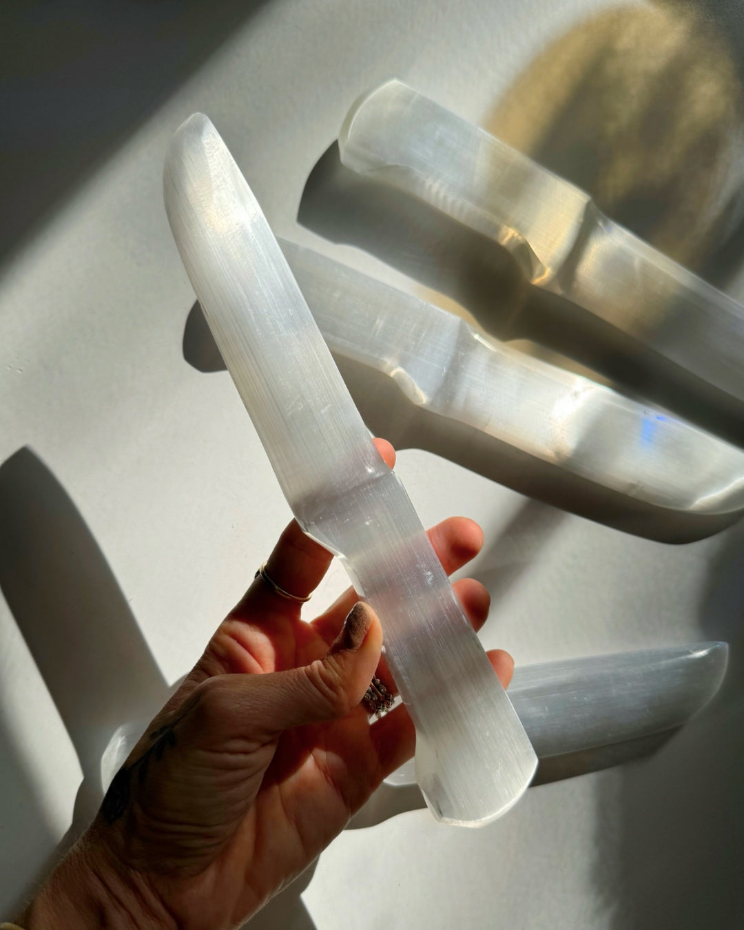 Selenite Knife - Large - Baltic Mermaid