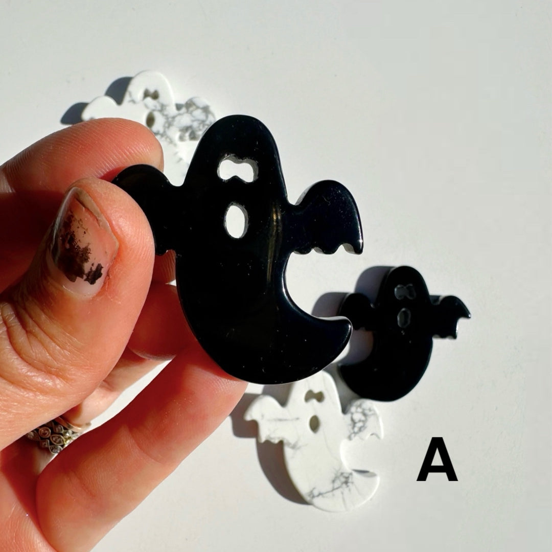 Howlite & Black Obsidian Ghosts - Baltic Mermaid