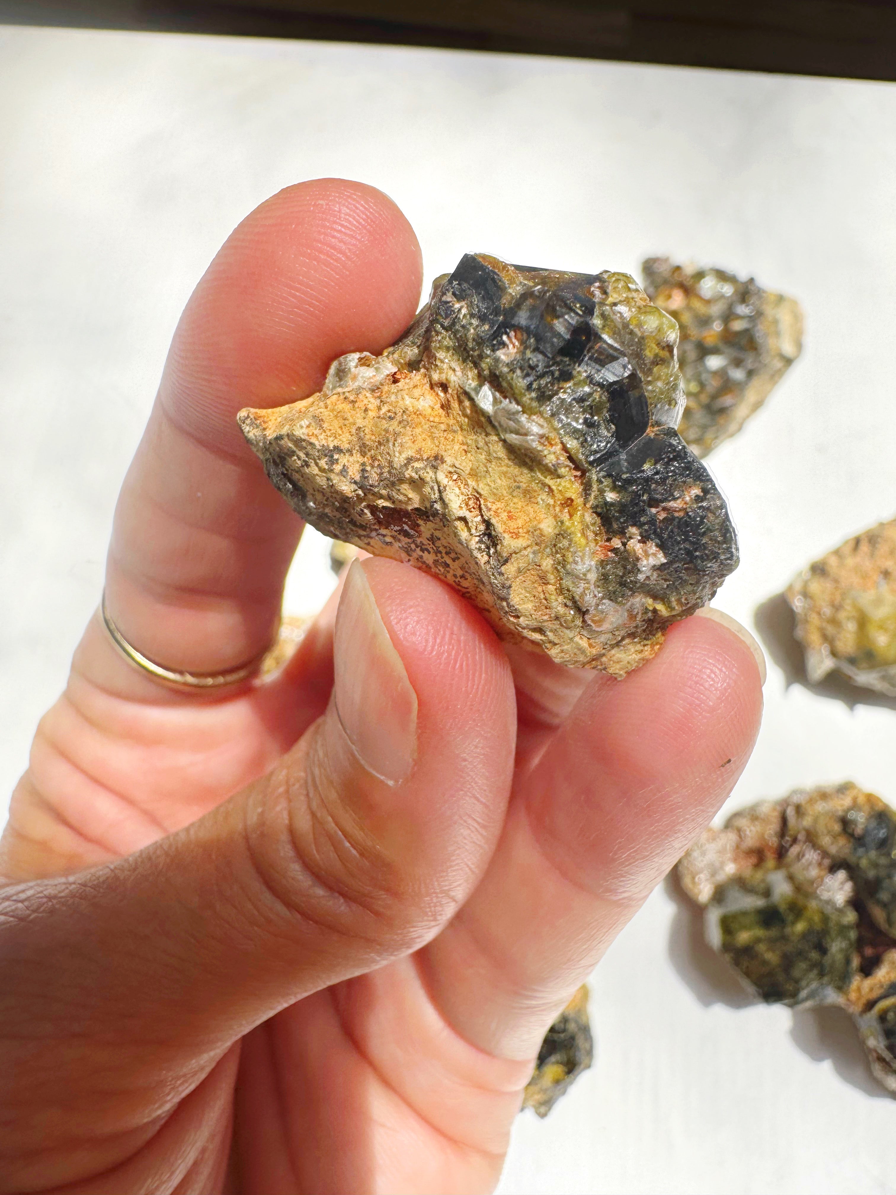 Rare Mali Green Grossular Andradite Garnet w/ Clinochlore AAA Quality Baltic Mermaid