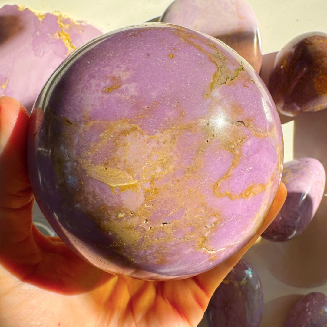 Phosphosiderite Large Sphere - AAA - Baltic Mermaid