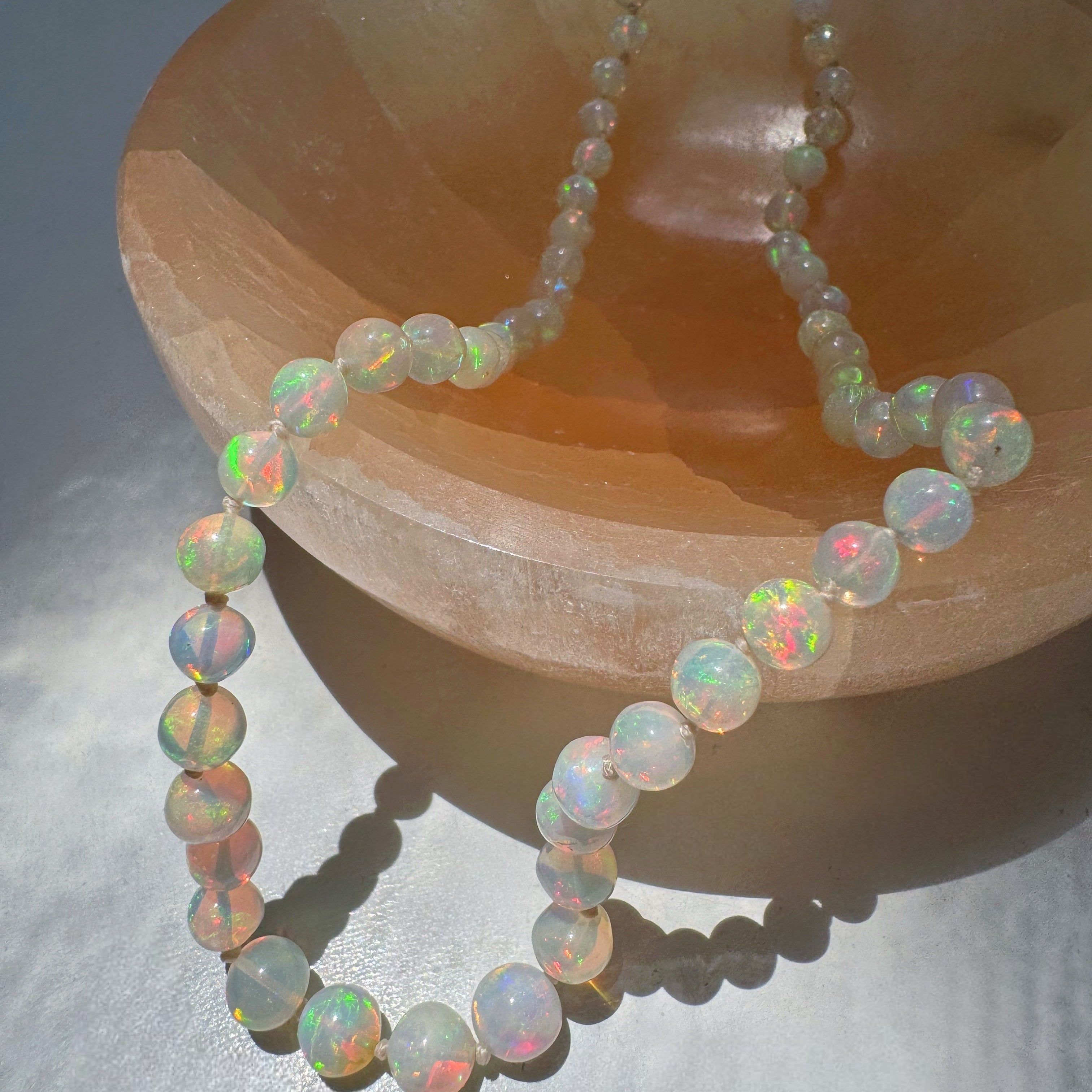 Ethiopian Opal Necklace Super Quality Baltic Mermaid