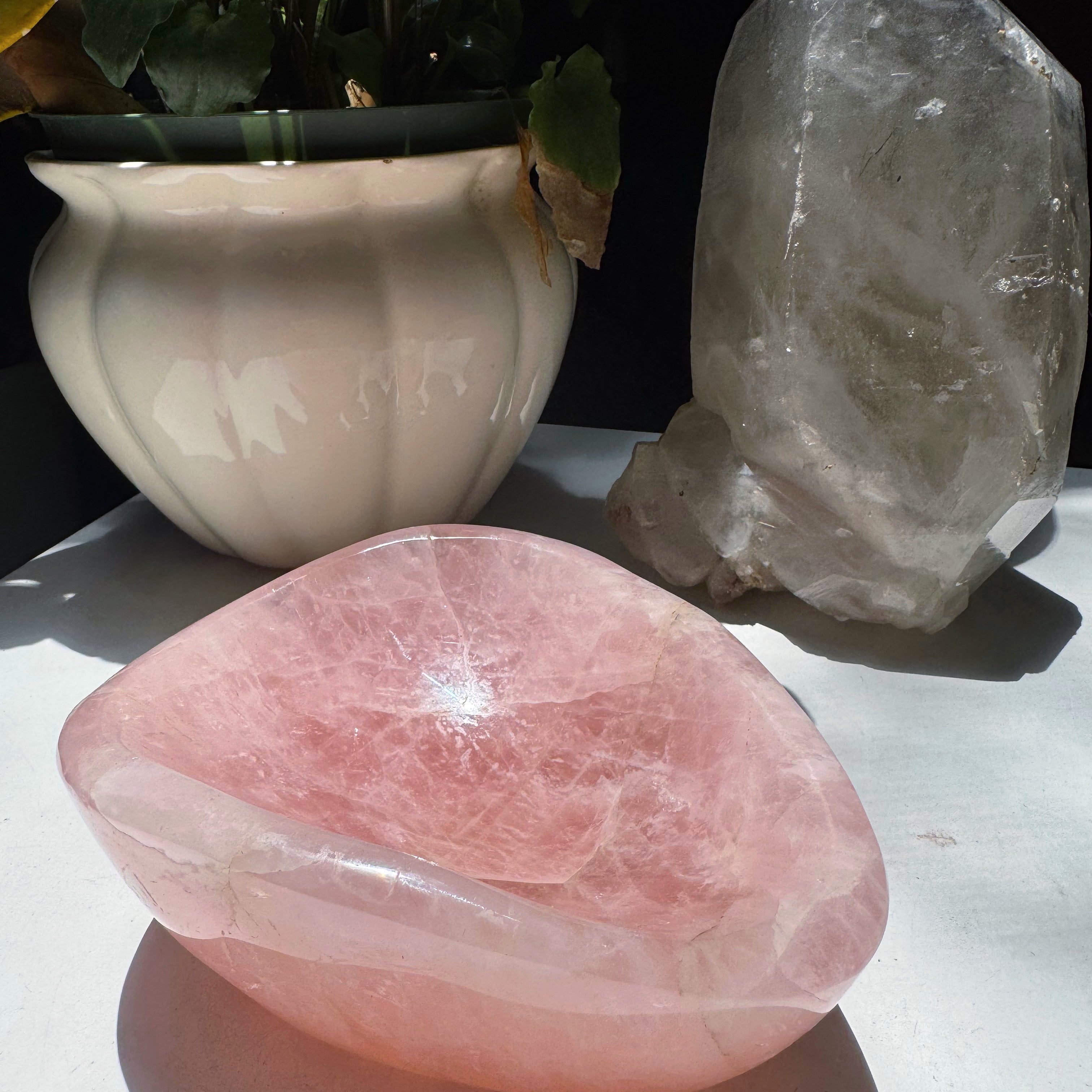 Rose Quartz Bowl Baltic Mermaid
