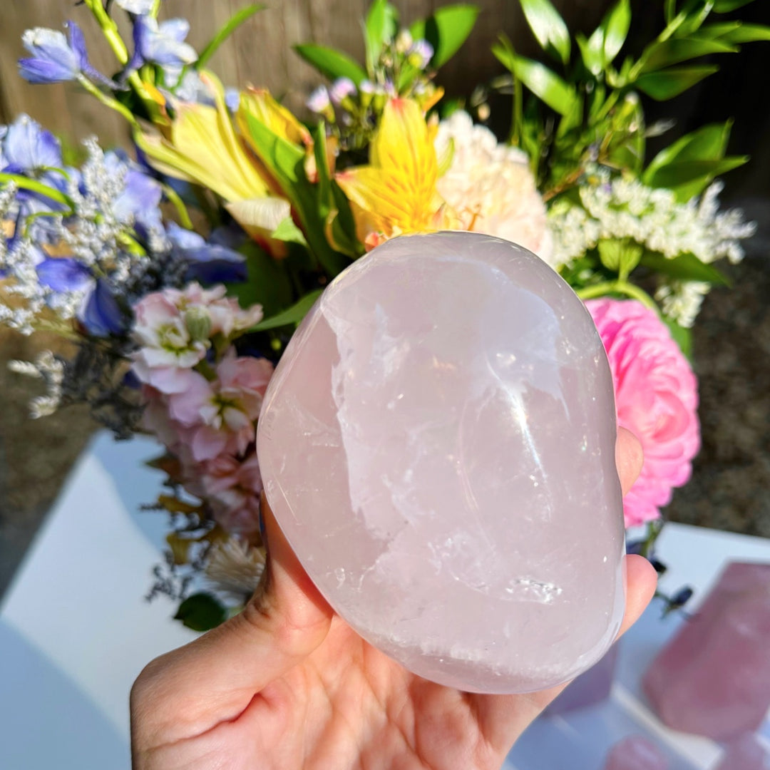 Rose Quartz Freeform - C - Baltic Mermaid