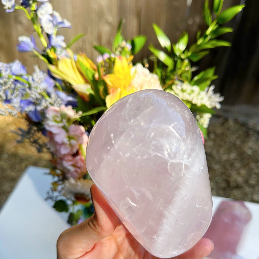 Rose Quartz Freeform - C - Baltic Mermaid