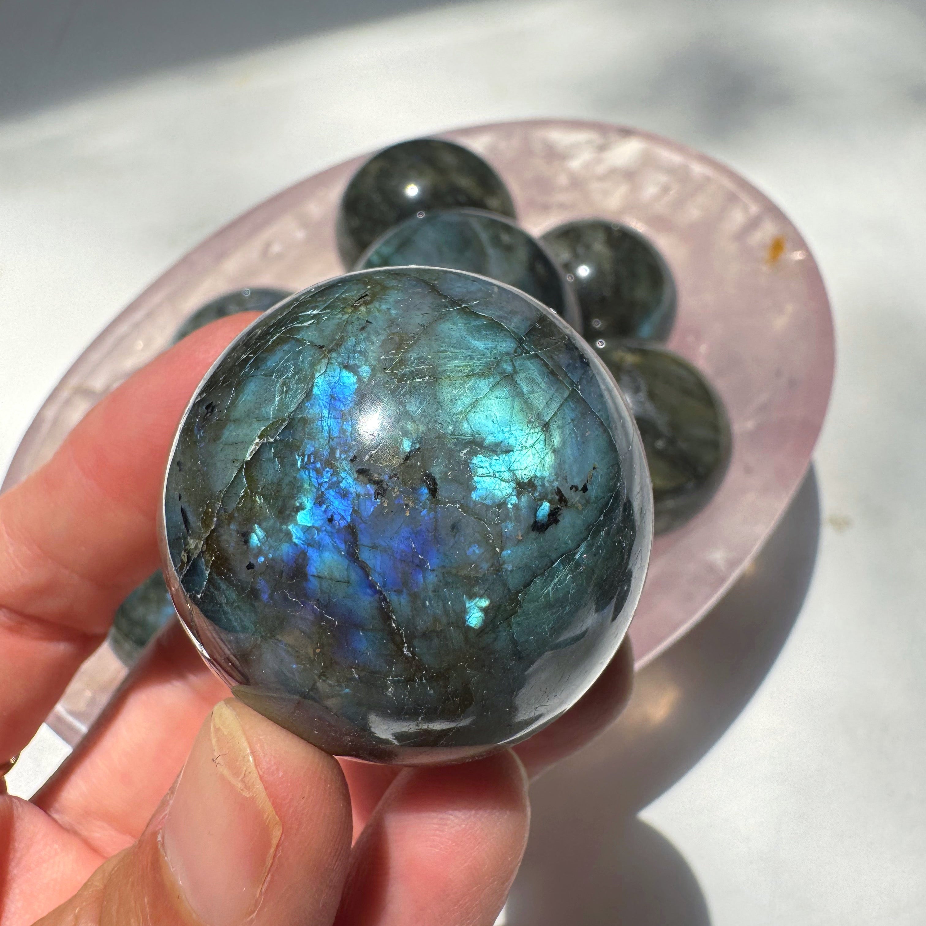 Labradorite Spheres Baltic Mermaid