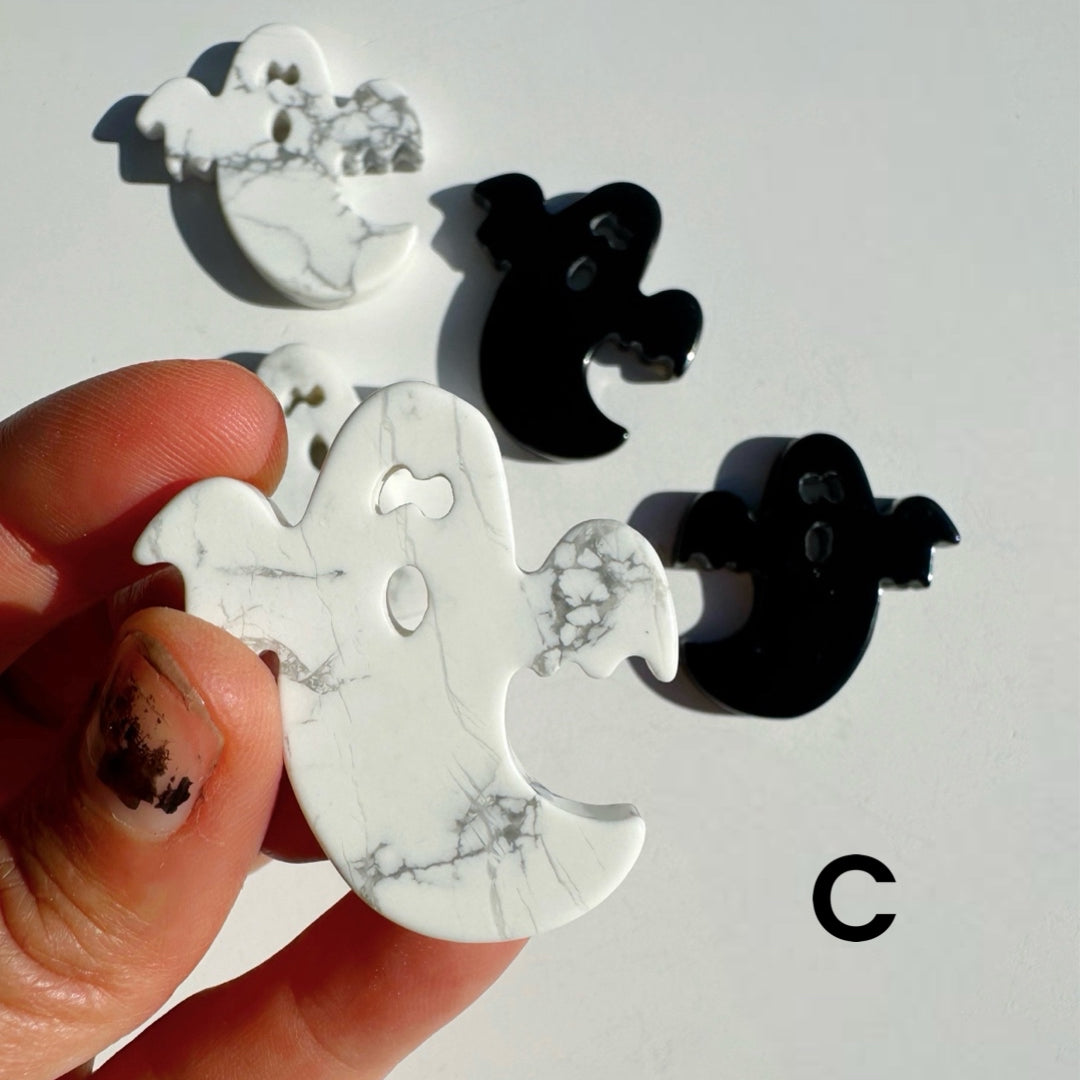 Howlite & Black Obsidian Ghosts - Baltic Mermaid