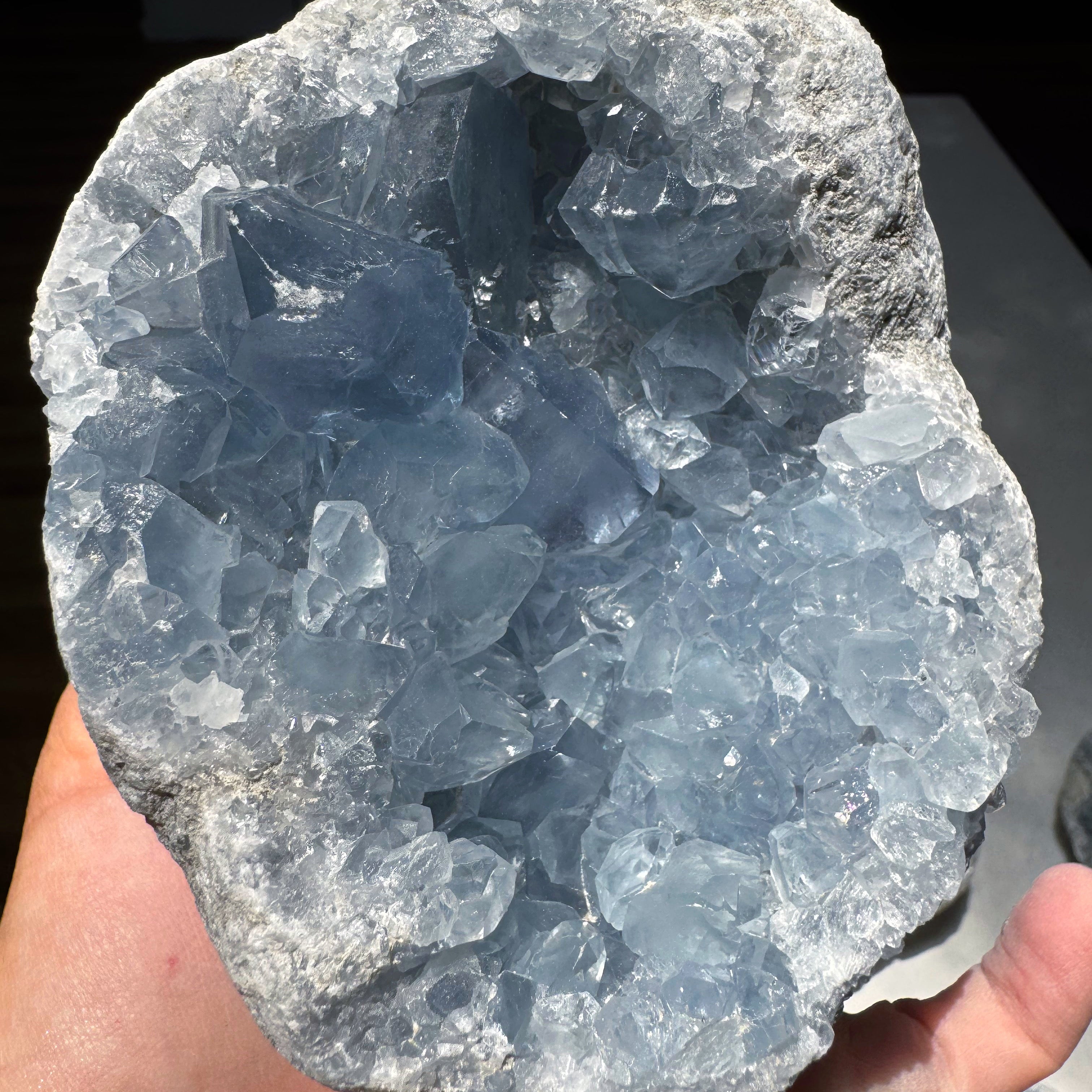 Celestite Cluster Baltic Mermaid