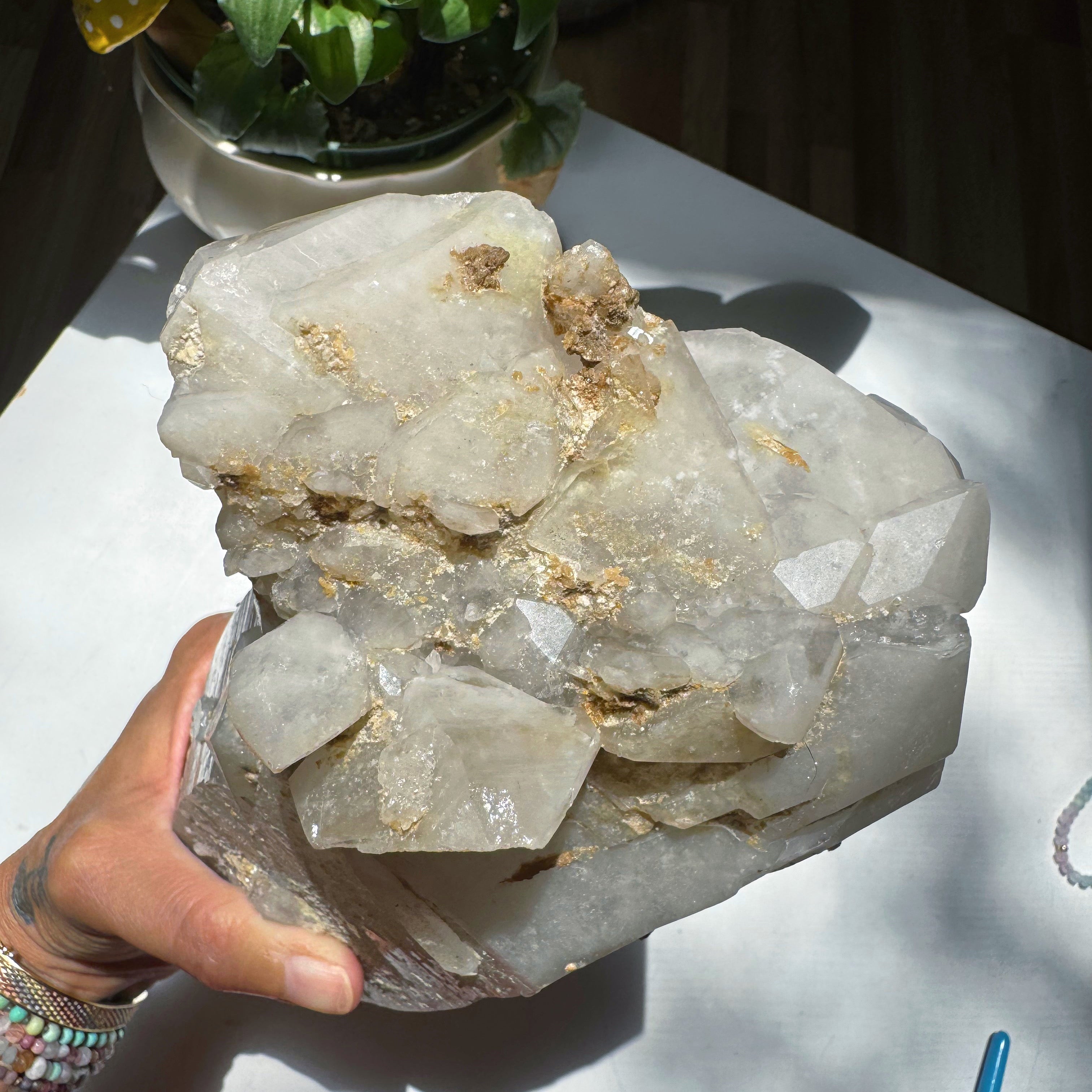 Large Double Terminated Quartz Point w/ Inclusions from Brazil Baltic Mermaid