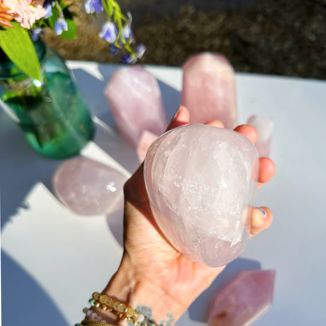 Rose Quartz Freeform - A - Baltic Mermaid