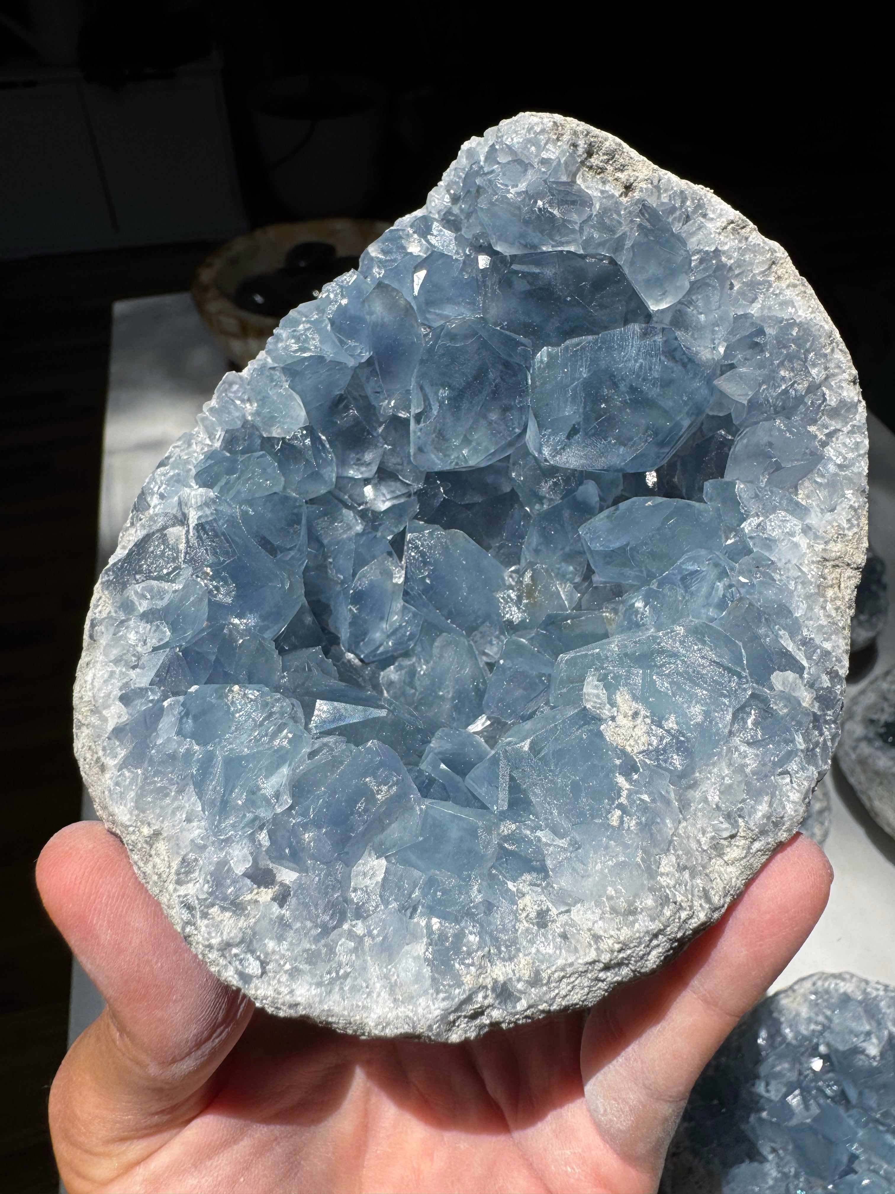Celestite Cluster Baltic Mermaid