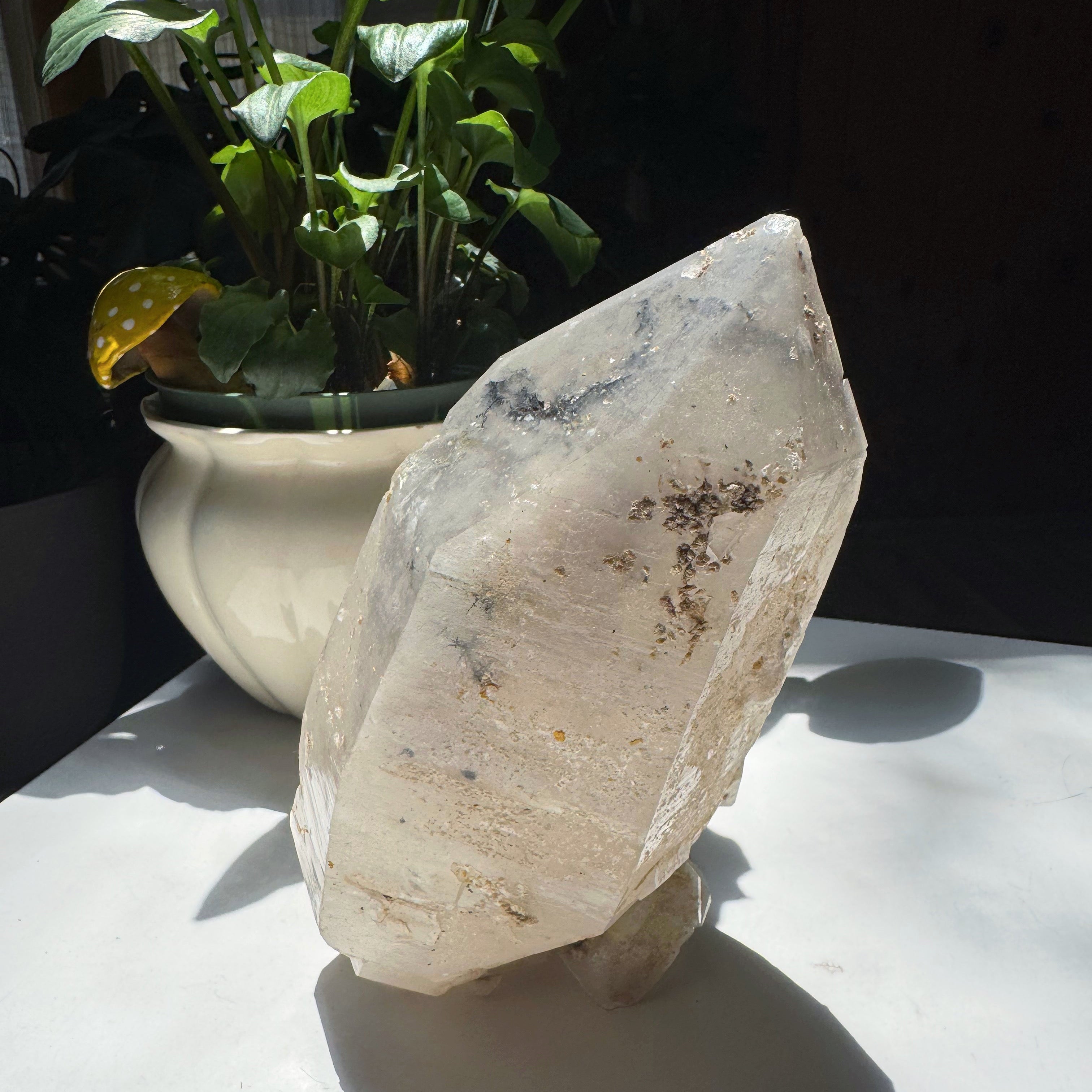 Large Double Terminated Quartz Point w/ Inclusions from Brazil Baltic Mermaid