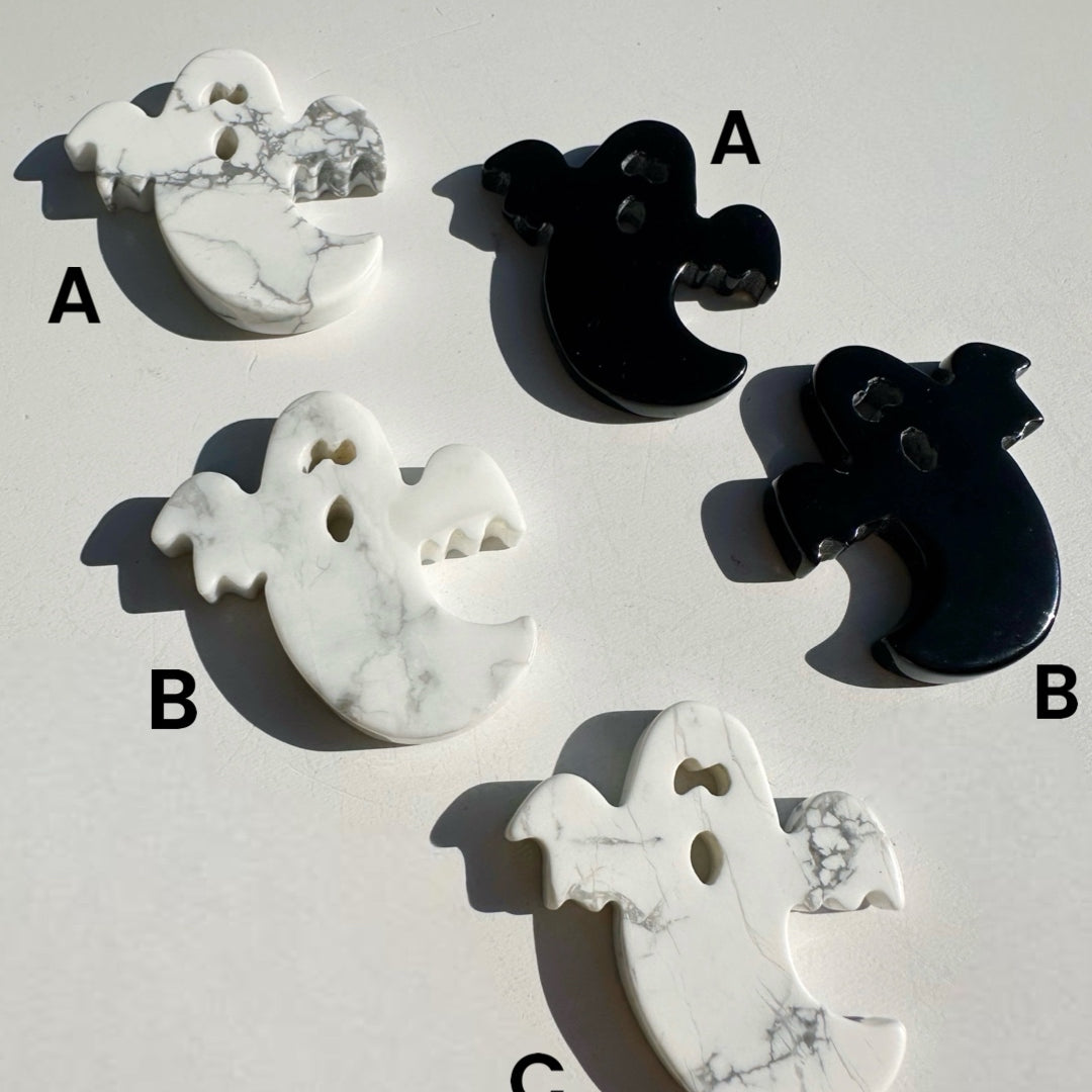 Howlite & Black Obsidian Ghosts - Baltic Mermaid