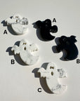Howlite & Black Obsidian Ghosts - Baltic Mermaid