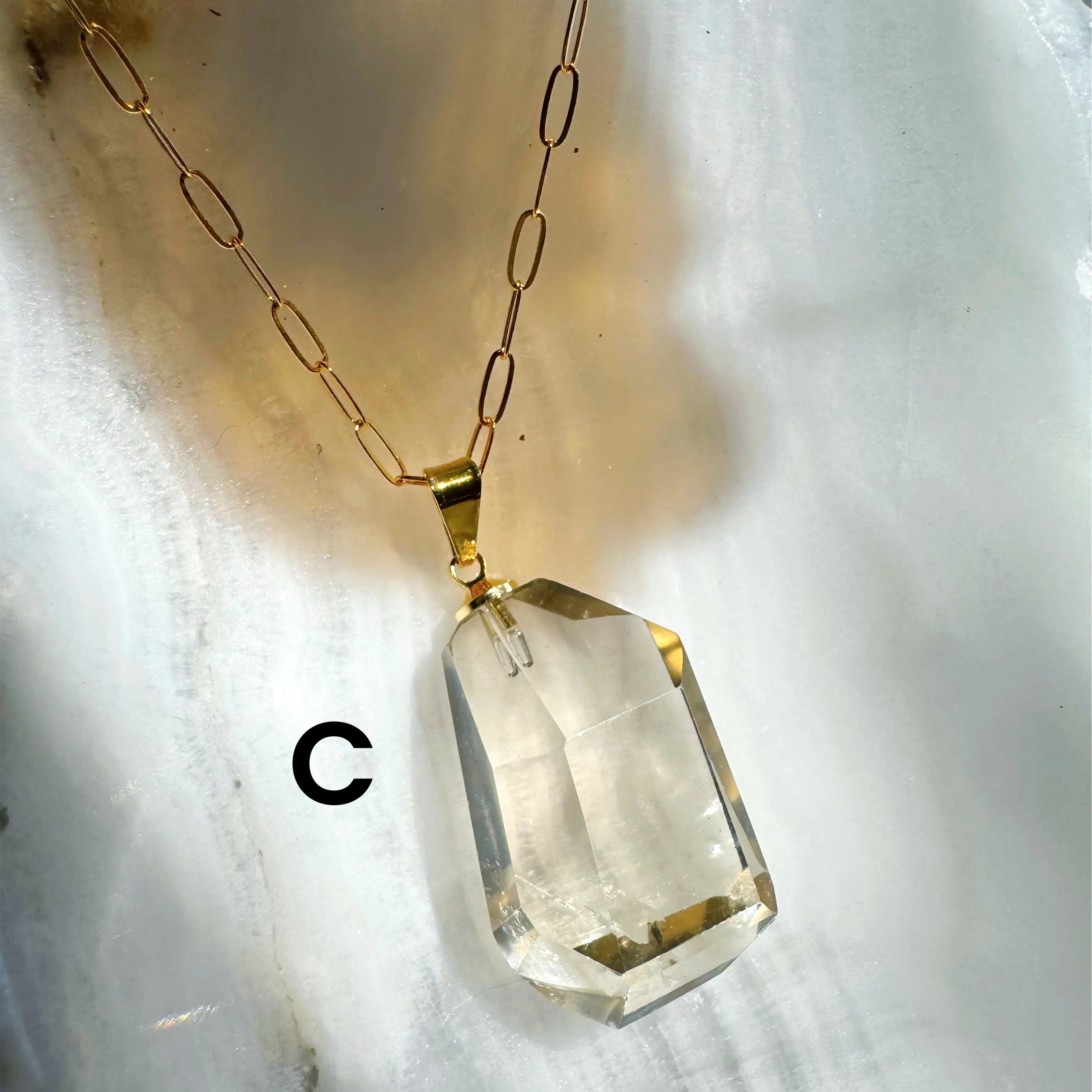 AAA Citrine Pendant 14k Gold Filled Necklace Baltic Mermaid