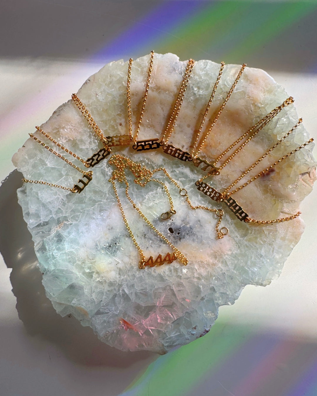 Angel/Lucky Number Gold Filled Choker - Baltic Mermaid