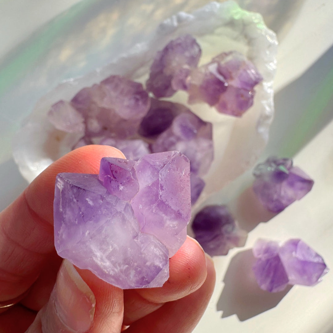 Tibetan Elestial Amethyst Cluster - Baltic Mermaid