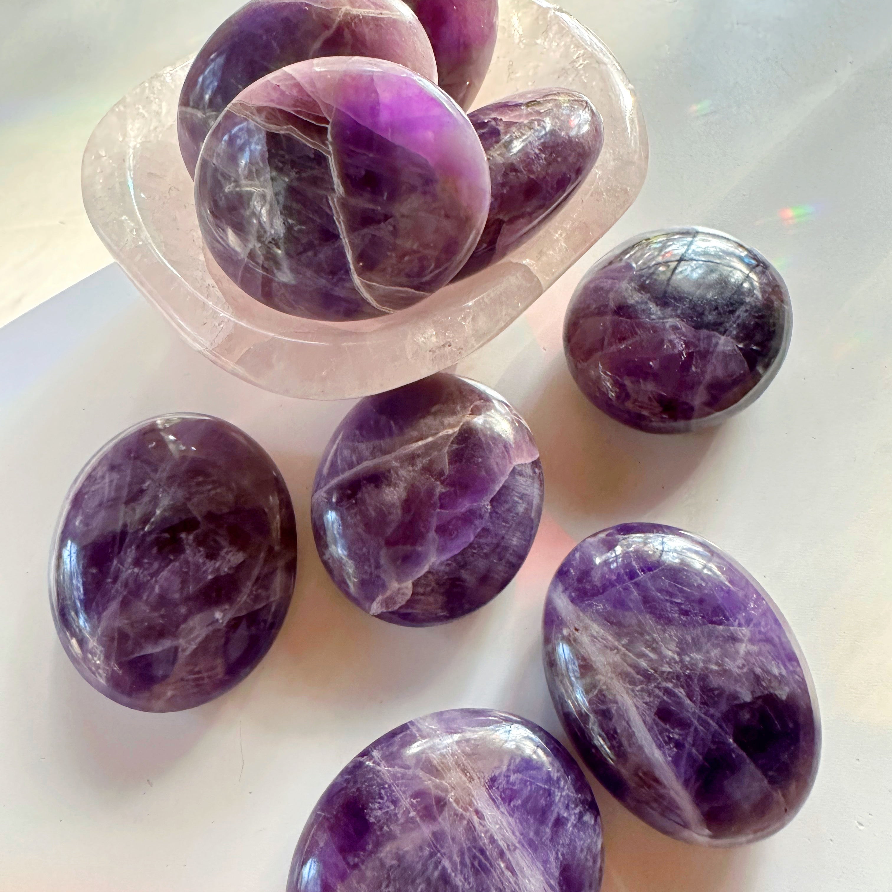 Amethyst Palm Stones from India - Baltic Mermaid