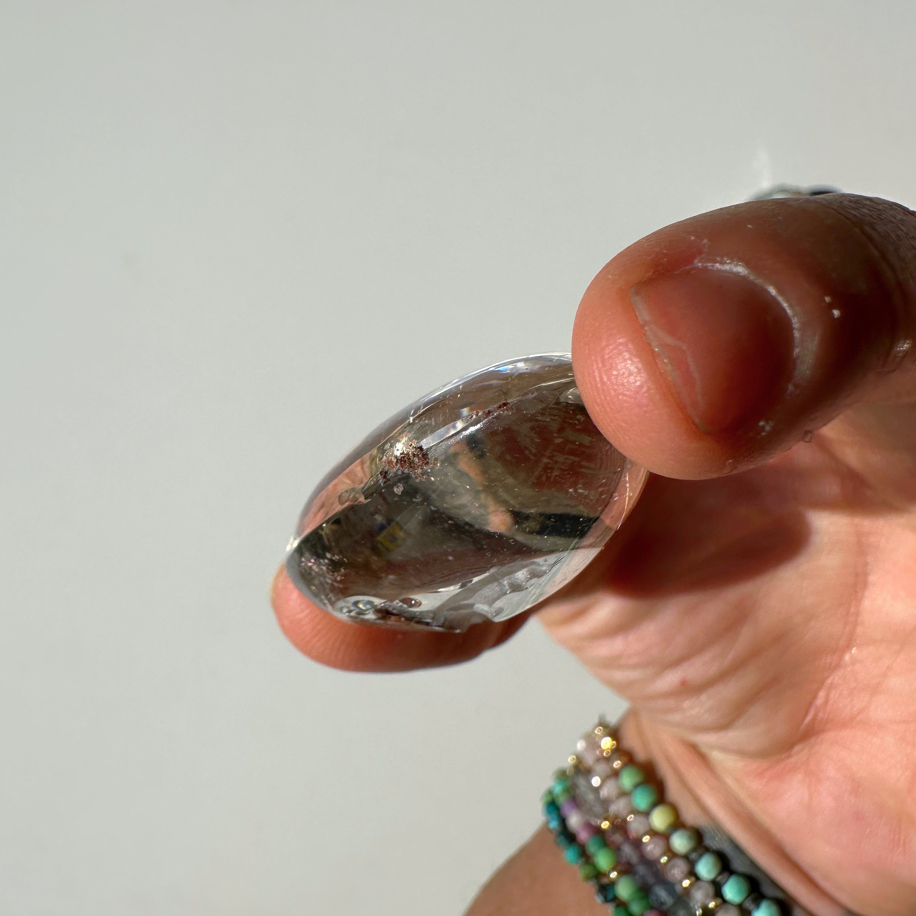 Intaglio Tiger Carved Chlorite Quartz/Garden Quartz Cabochon Baltic Mermaid