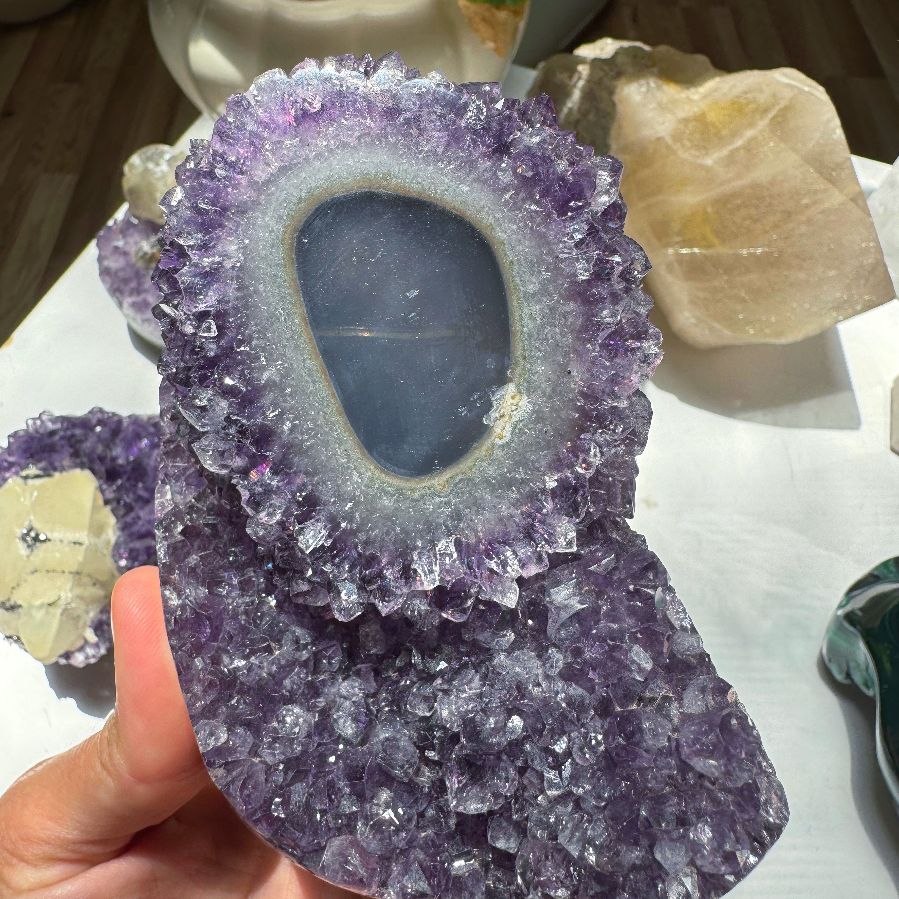 Amethyst Stalactite Eye Cluster from Uruguay Baltic Mermaid