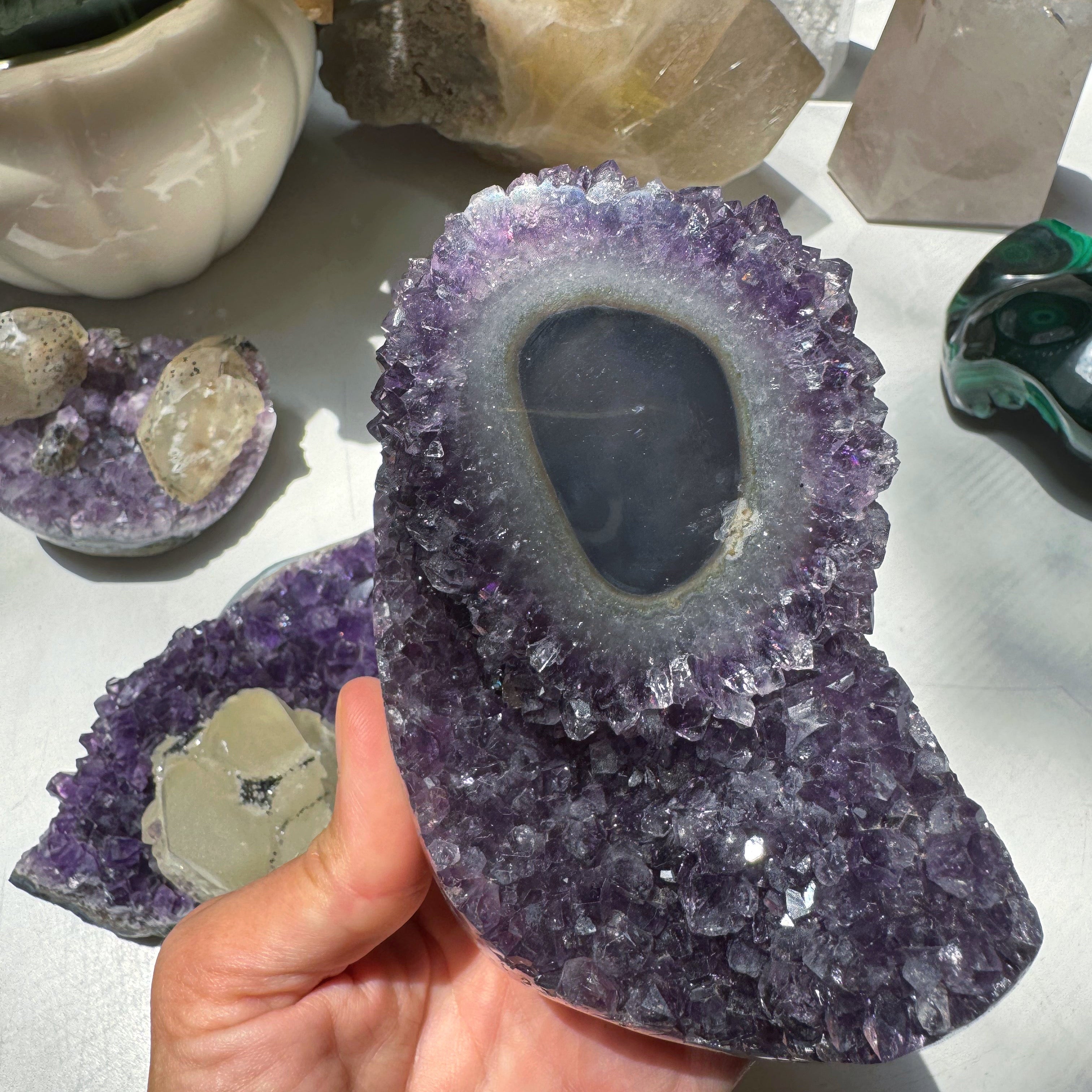 Amethyst Stalactite Eye Cluster from Uruguay Baltic Mermaid