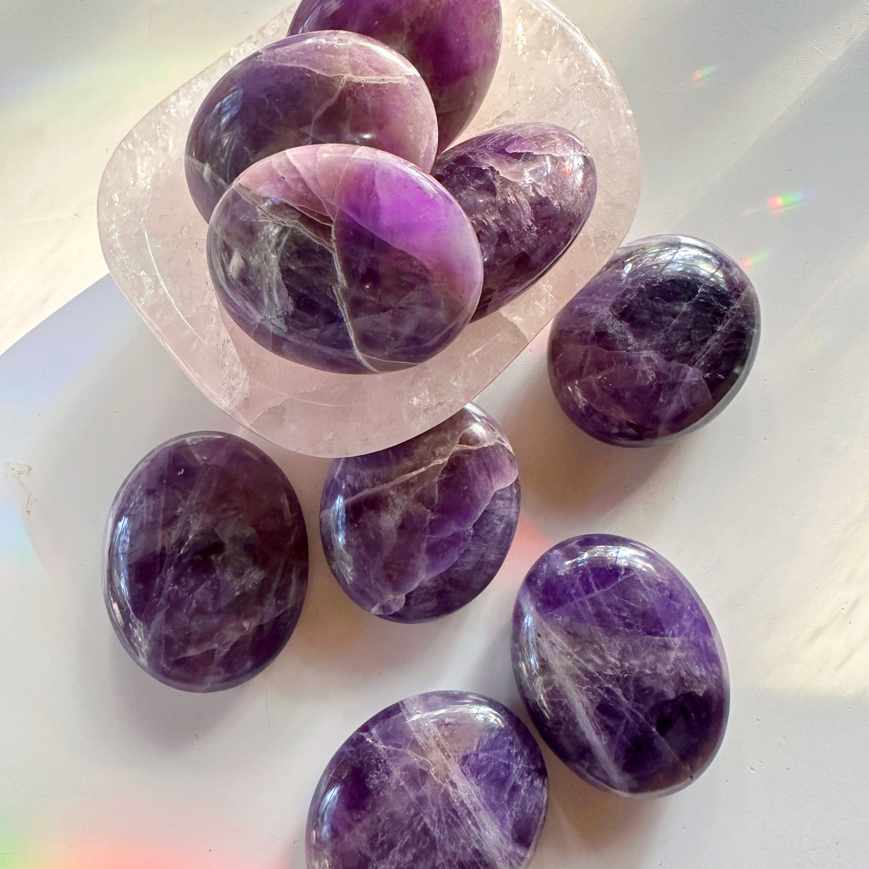 Amethyst Palm Stones from India - Baltic Mermaid