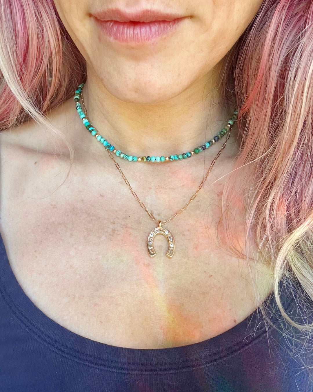 Gold Filled Horseshoe Necklace - Baltic Mermaid