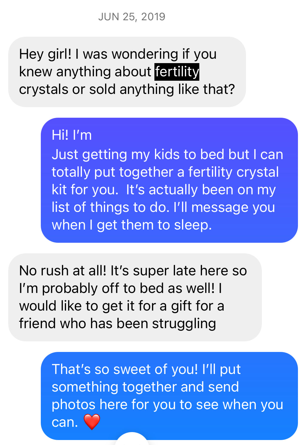 Fertility Crystal Set - Baltic Mermaid